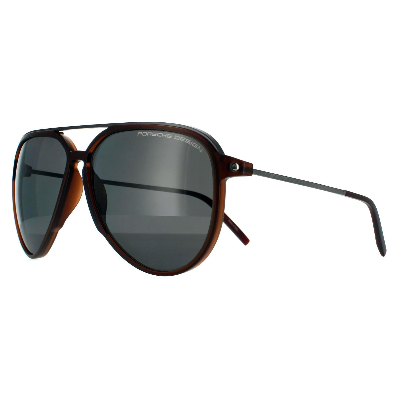 Porsche Design P8912 Mens Brown Sunglasses