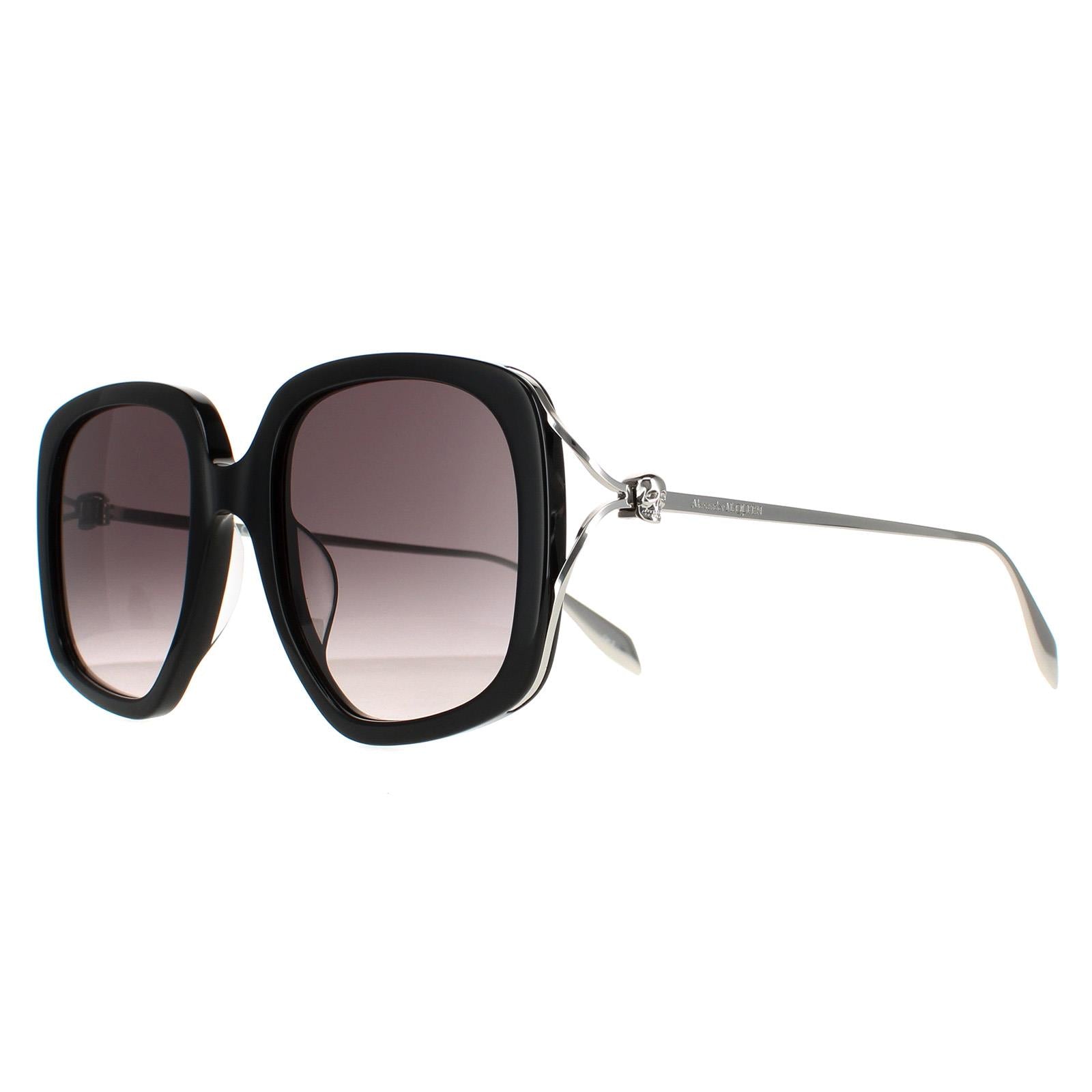 Alexander McQueen AM0374S Womens Black Sunglasses