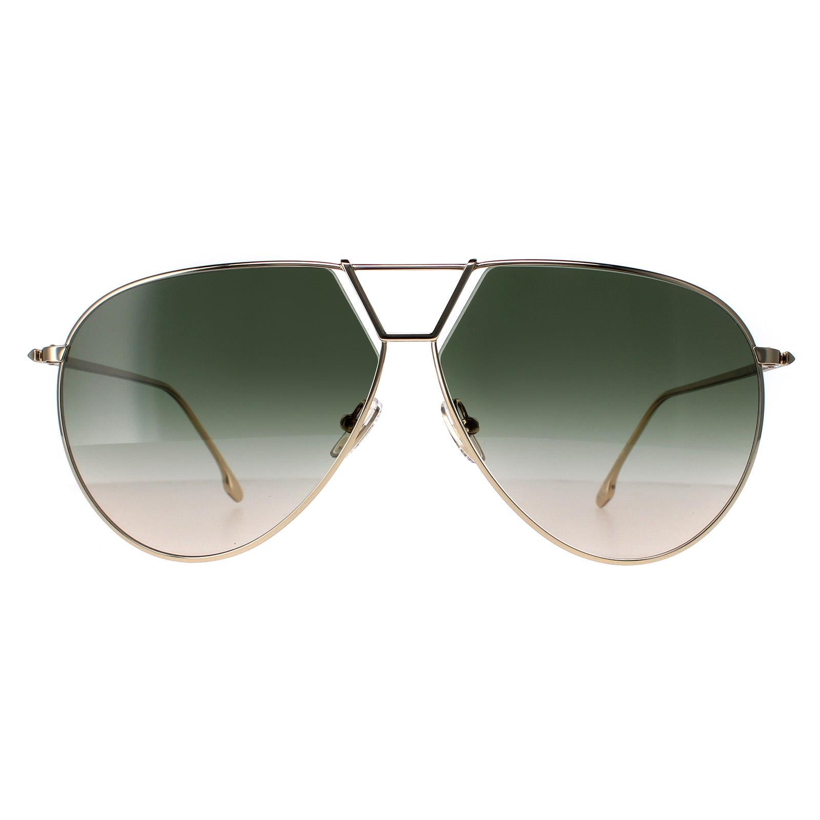 Victoria Beckham VB208S Womens Gold Sunglasses