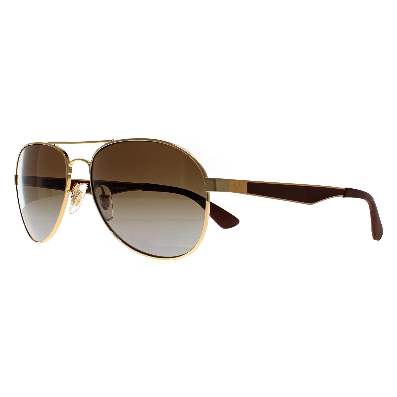 Ray-Ban RB3549 Unisex Gold Sunglasses