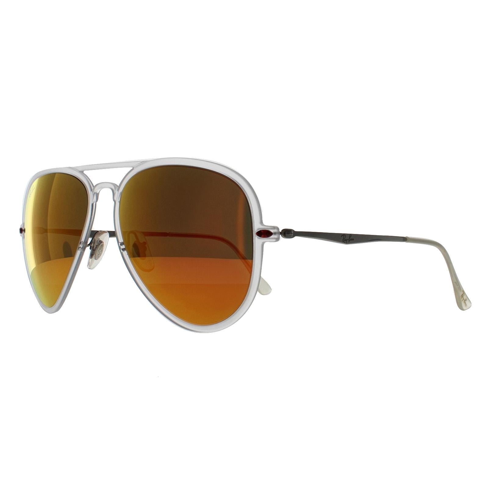 Ray-Ban Aviator Light Ray II 4211  White Sunglasses