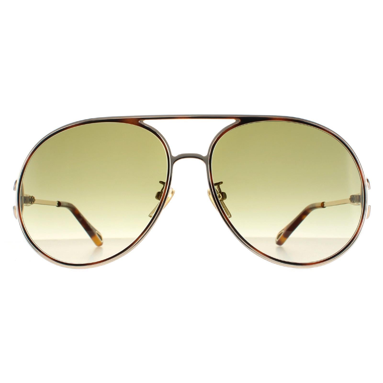 Chloe CH0145S Womens Gold Sunglasses
