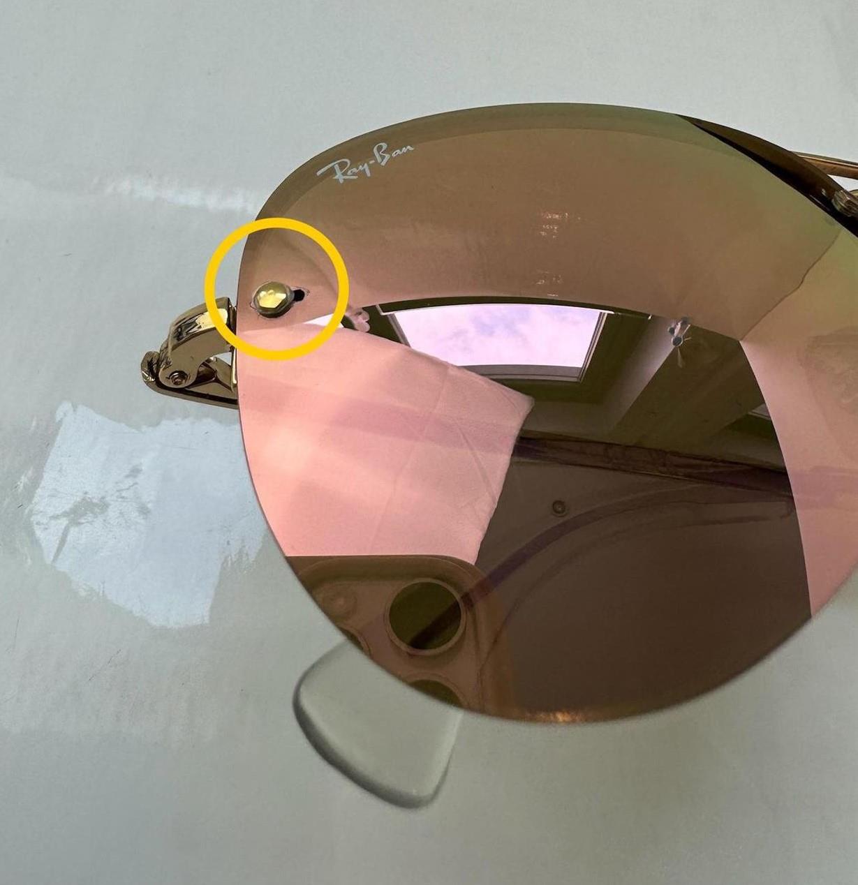 Ray-Ban 3449 001/2Y Preowned Sunglasses - Very Good Condition