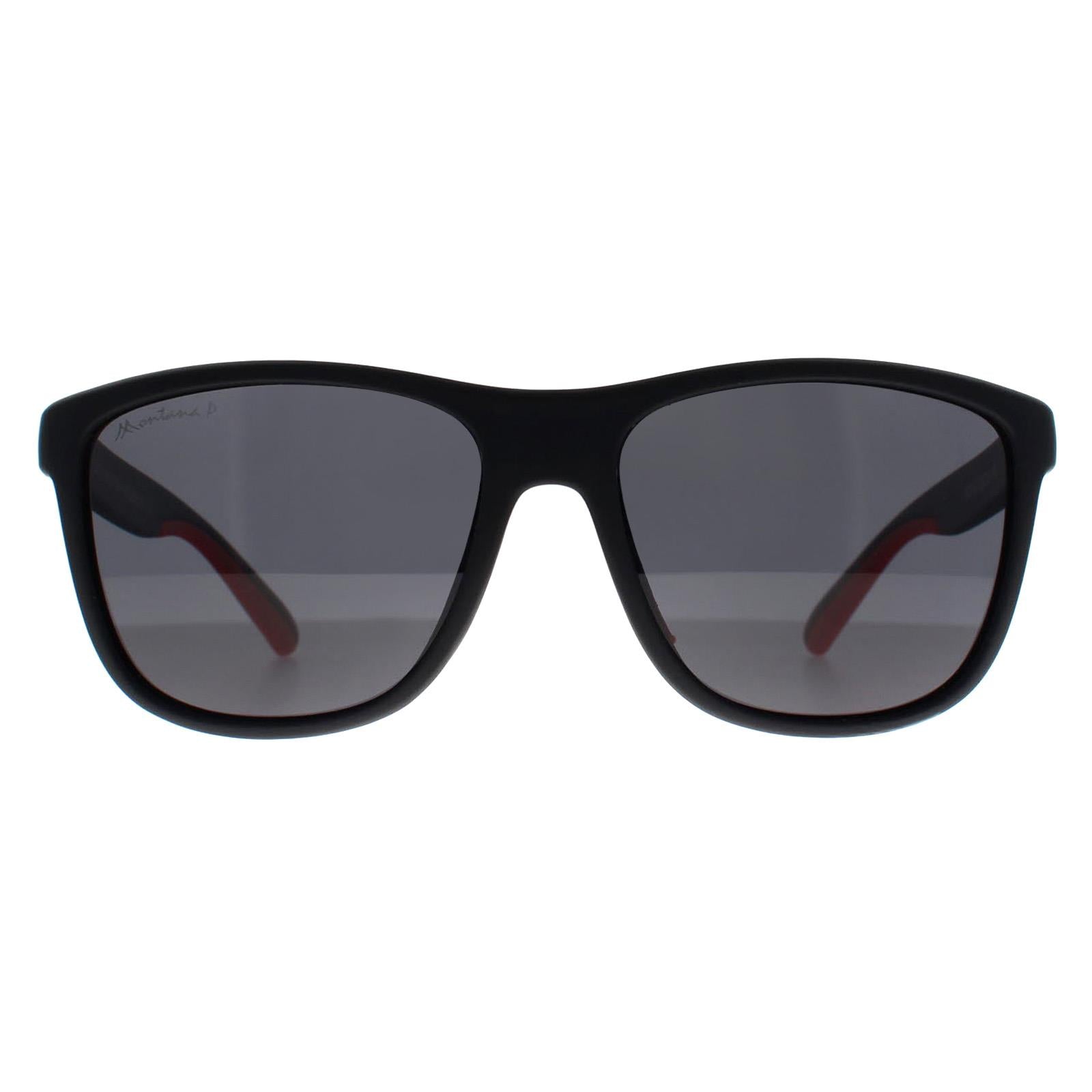 Montana MP199 Unisex Black Sunglasses
