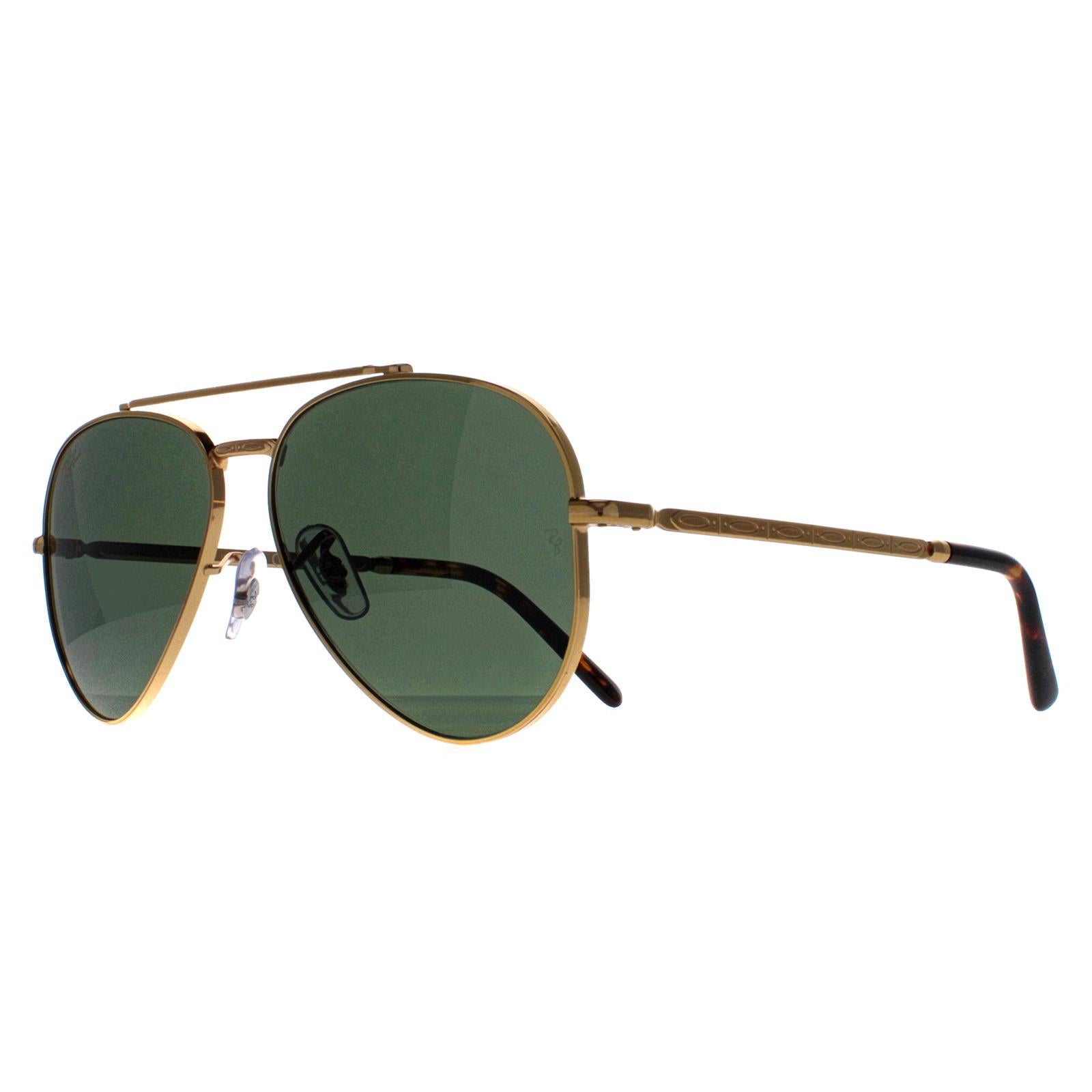 Ray-Ban RB3625 New Aviator Unisex Gold Sunglasses