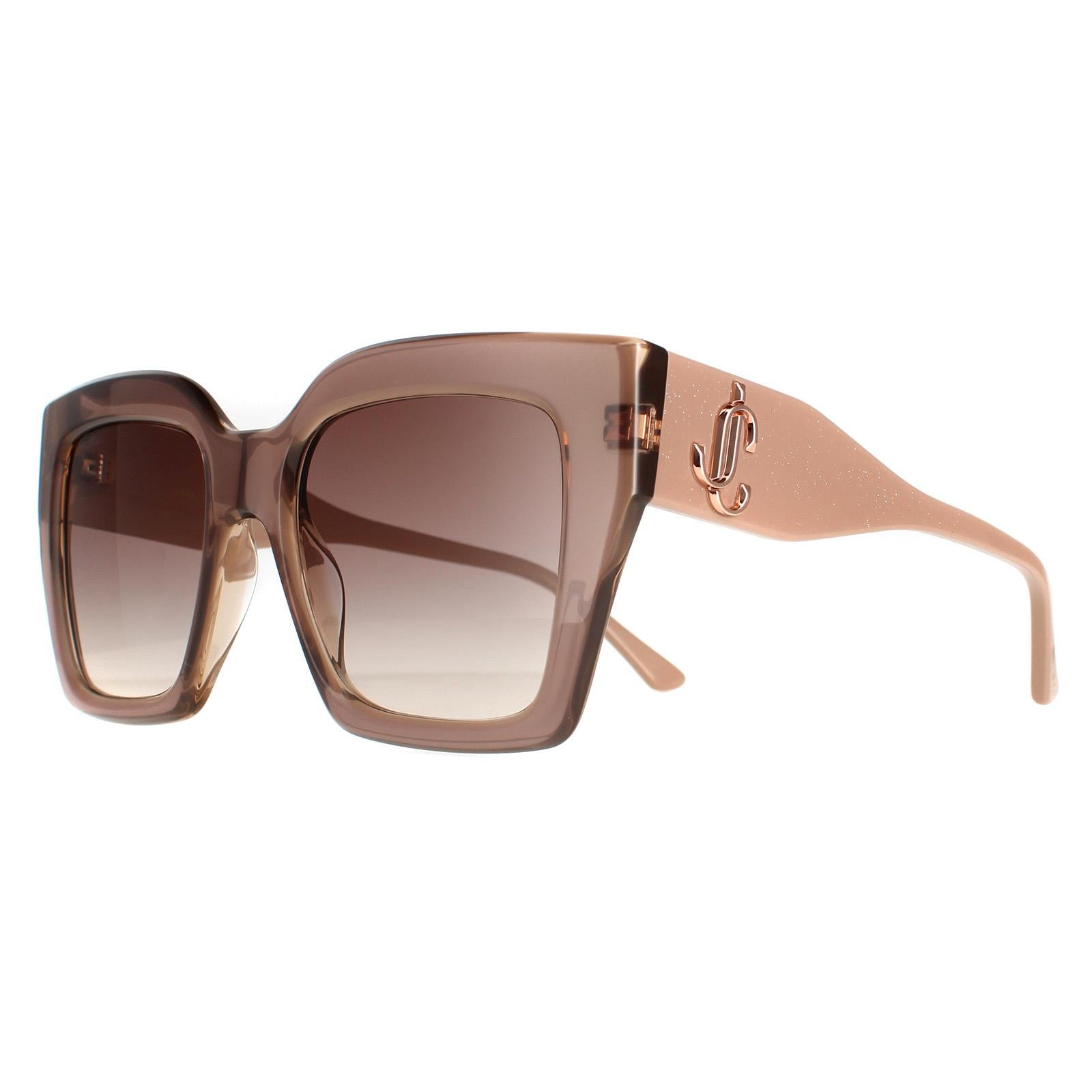 Jimmy Choo ELENI/G/S Womens Beige Sunglasses