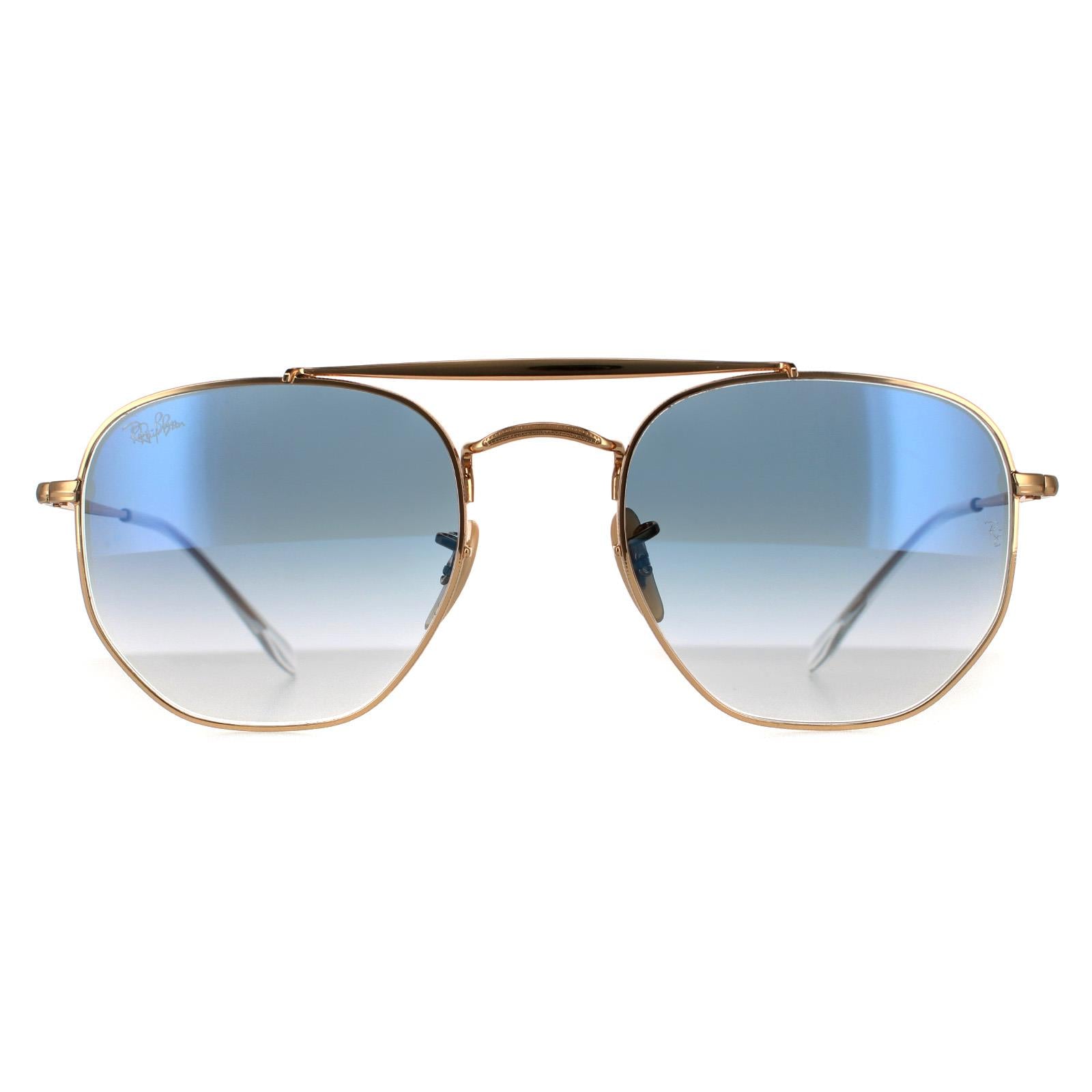 Ray-Ban Marshal 3648 Unisex Gold Sunglasses