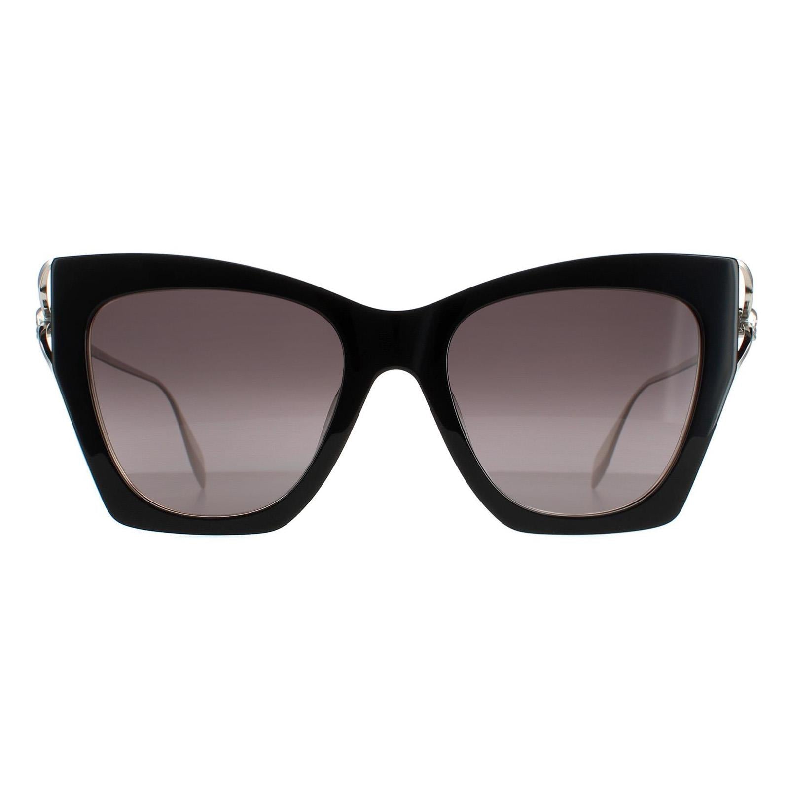 Alexander McQueen AM0375S Womens Black Sunglasses