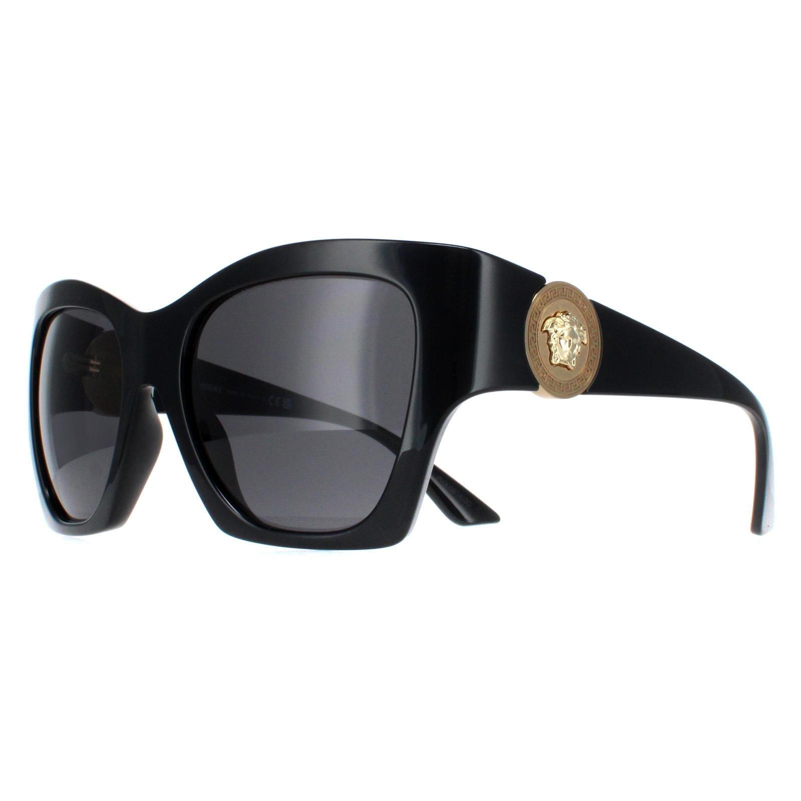 Versace VE4452 Womens Black Sunglasses