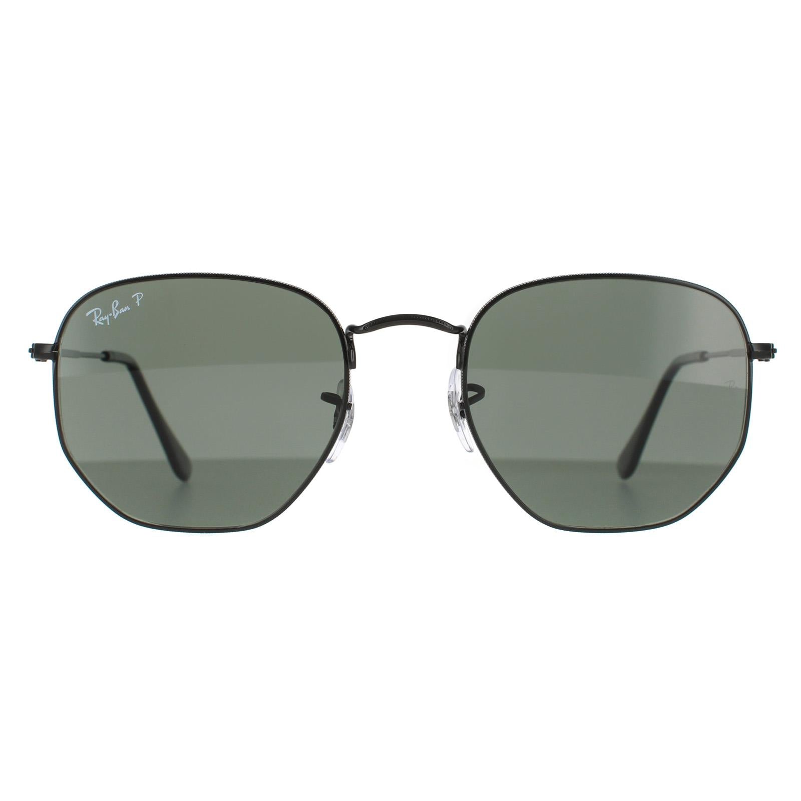 Ray-Ban Hexagonal RB3548N Unisex Black Sunglasses
