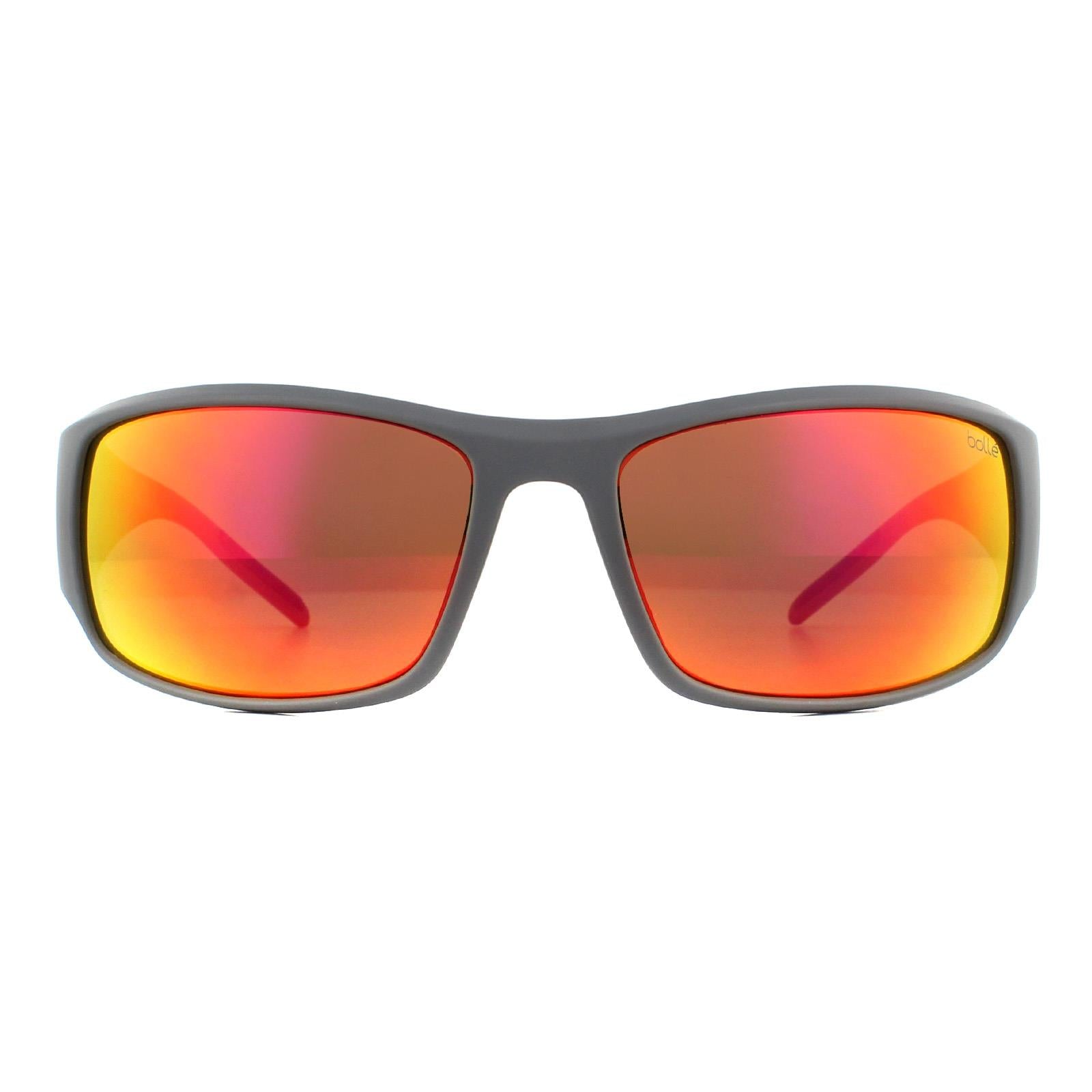 Bolle King Mens Gray Sunglasses