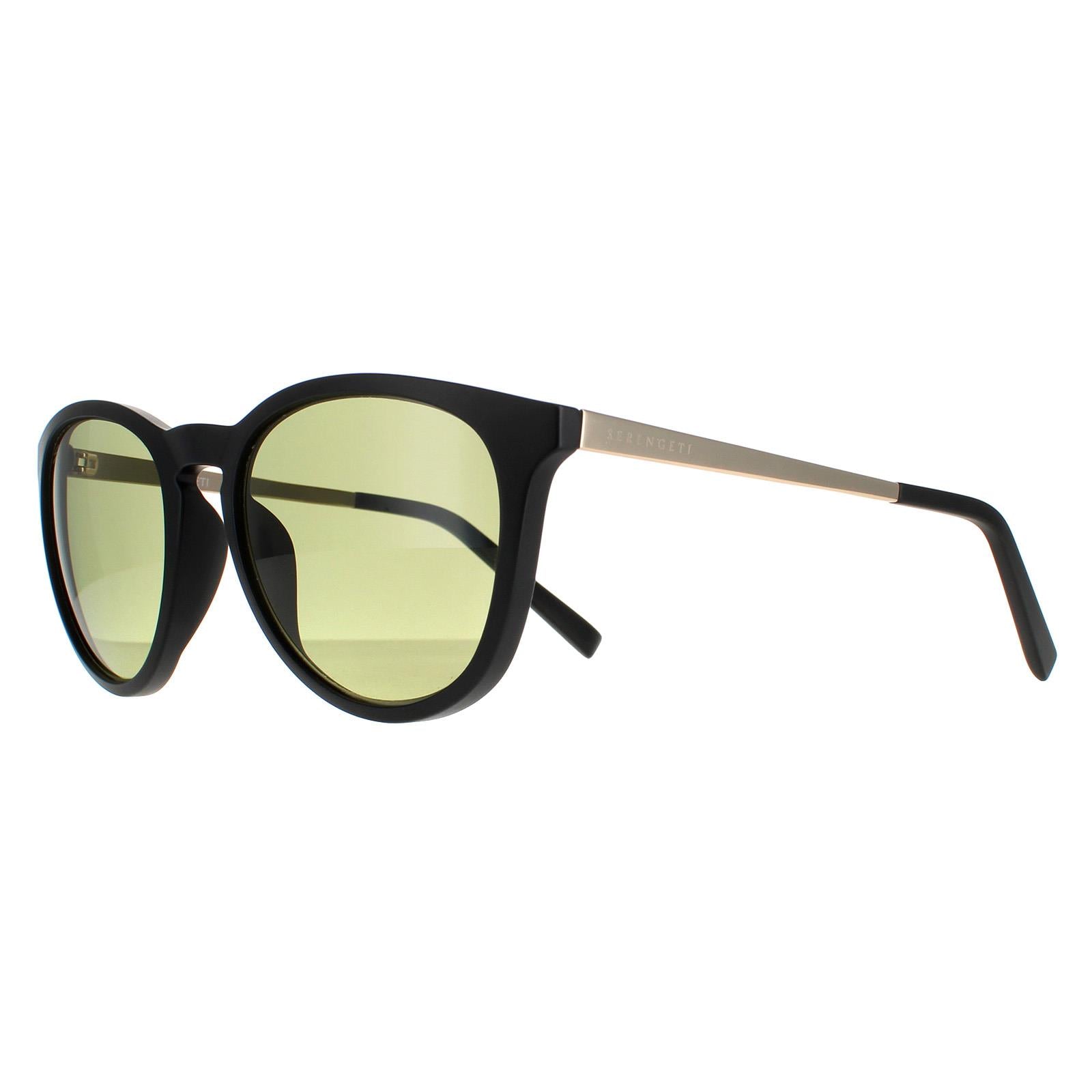 Serengeti Brawley Unisex Black Sunglasses