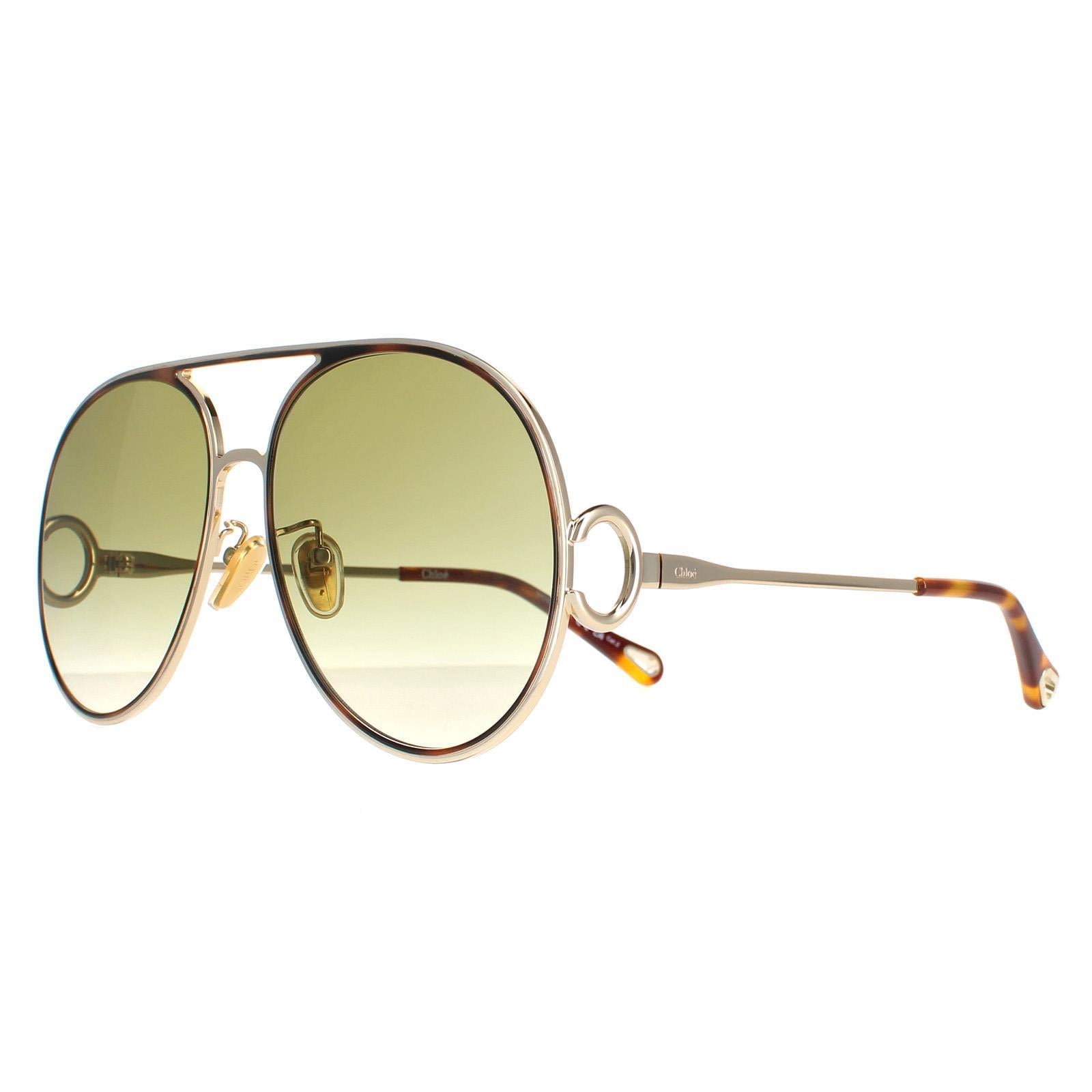 Chloe CH0145S Womens Gold Sunglasses
