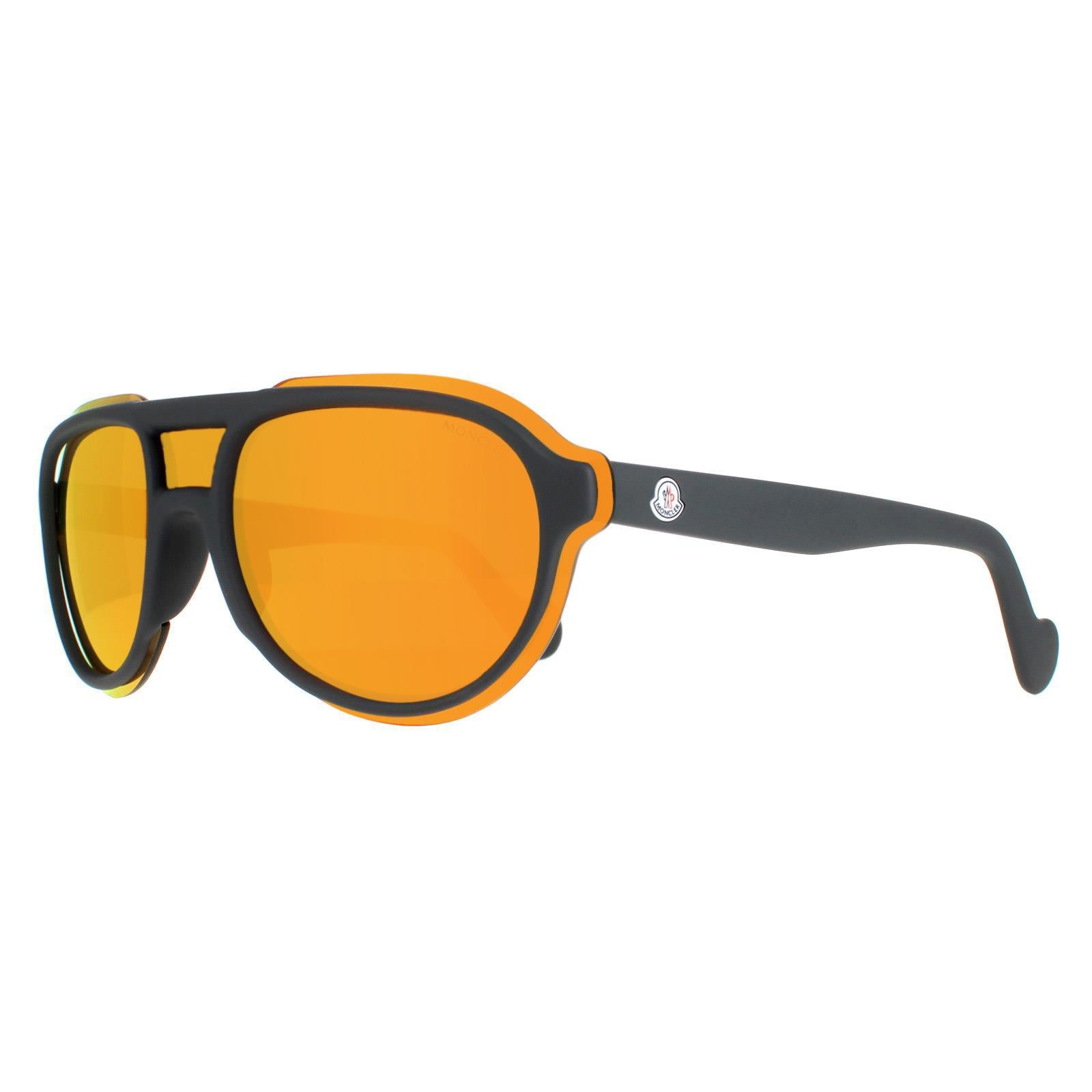 Moncler ML0055 Unisex Gray Sunglasses