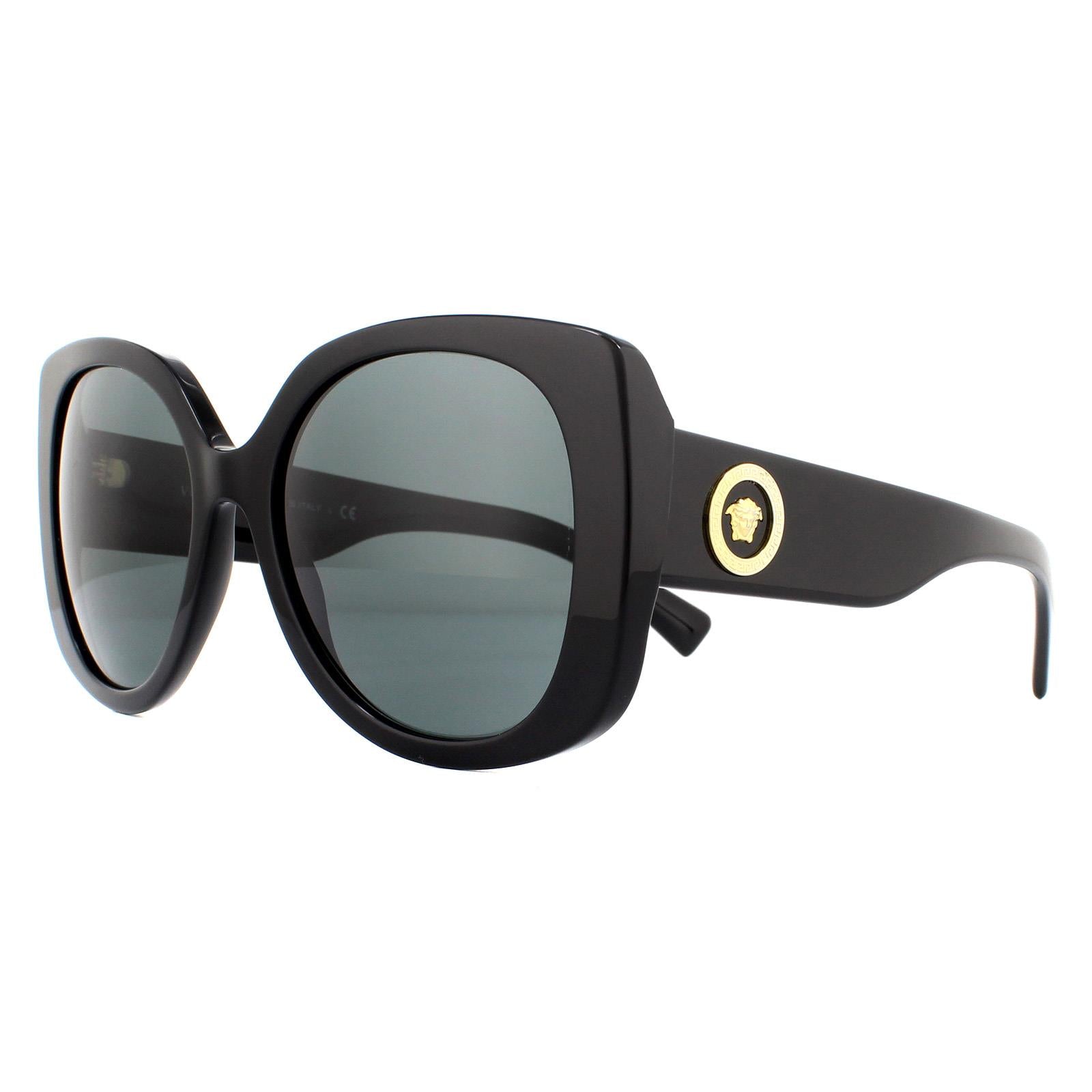 Versace VE4387 Womens Black Sunglasses