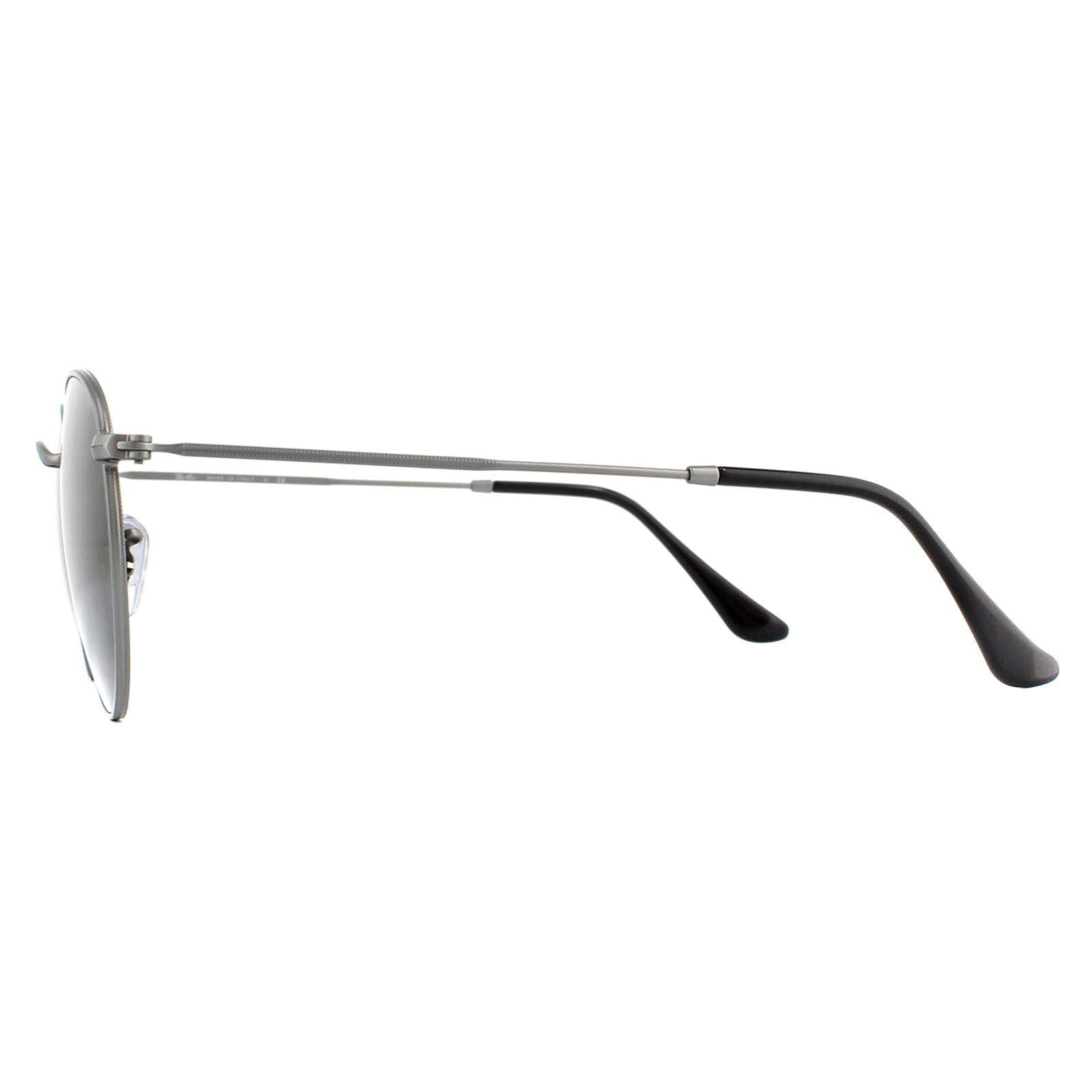 Ray-Ban Round Metal 3447 Unisex Gray Sunglasses