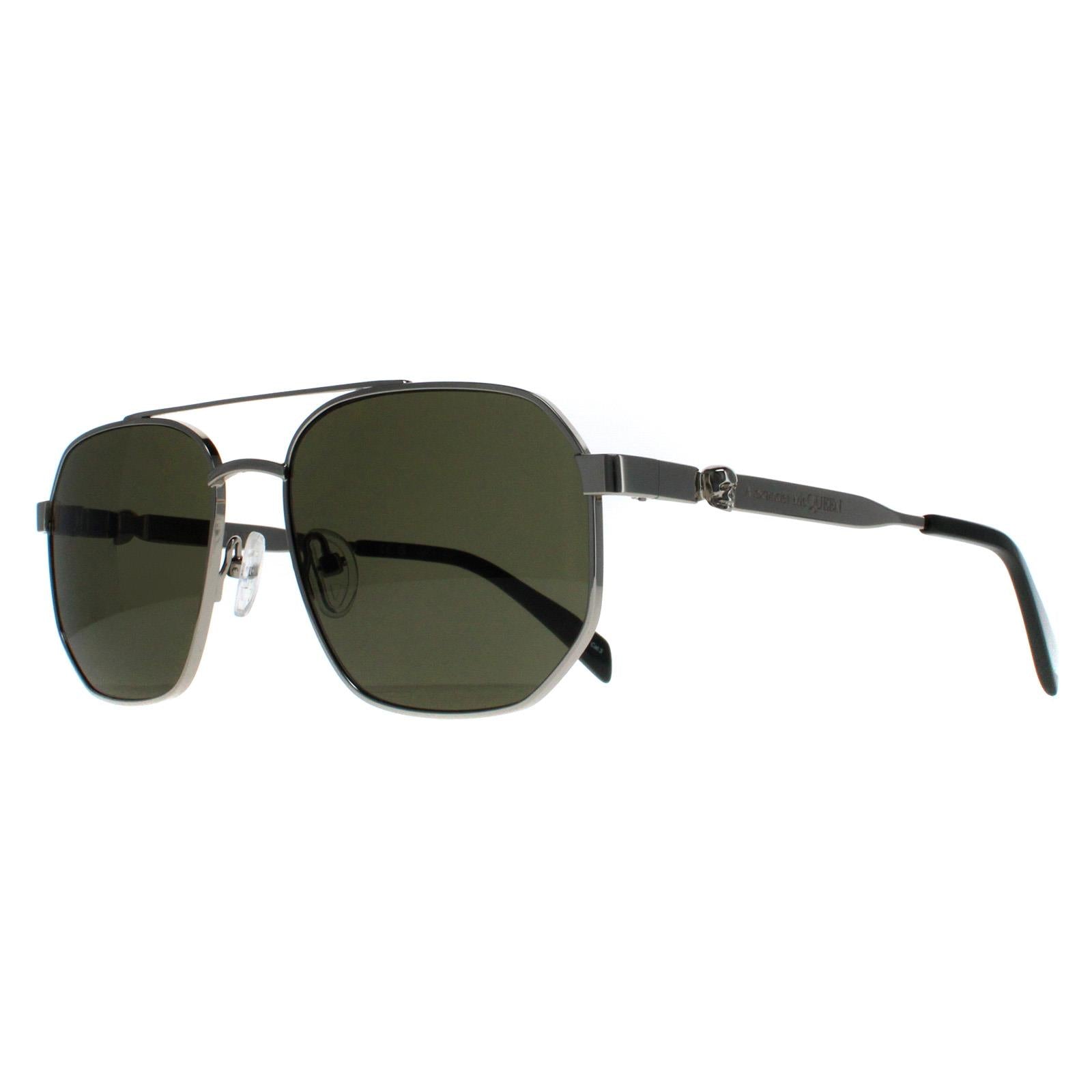 Alexander McQueen AM0458S Unisex Silver Sunglasses
