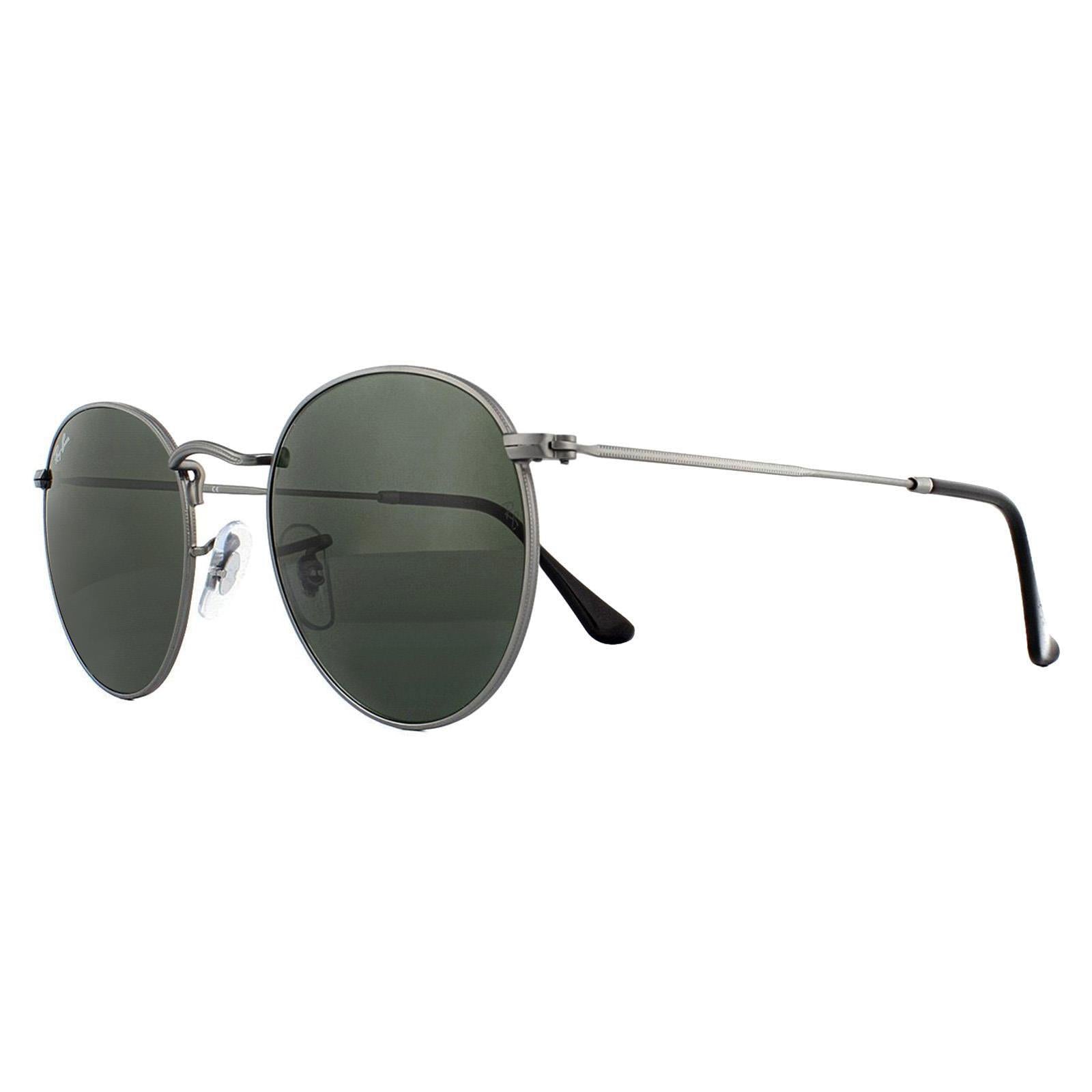 Ray-Ban Round Metal 3447 Unisex Gray Sunglasses