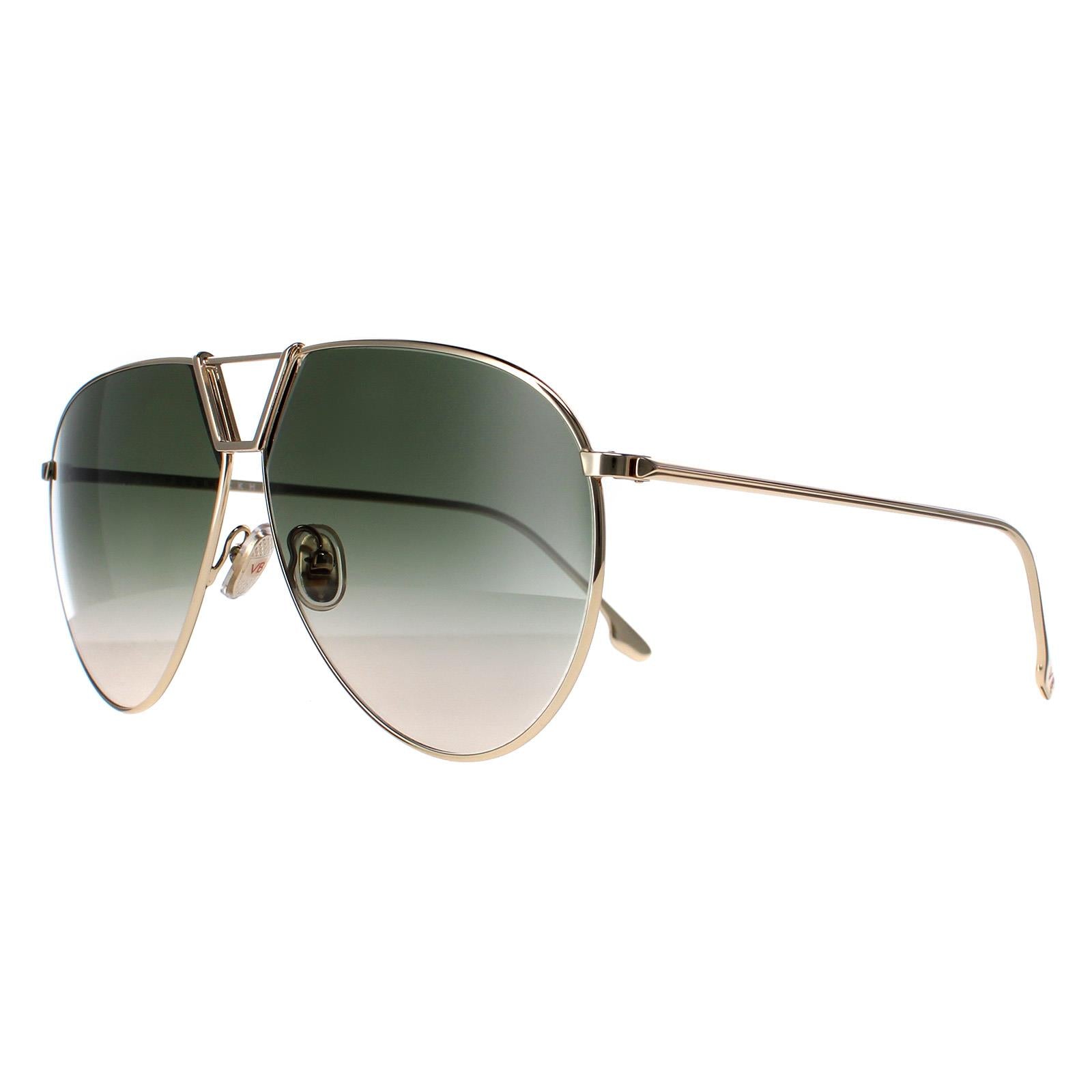 Victoria Beckham VB208S Womens Gold Sunglasses