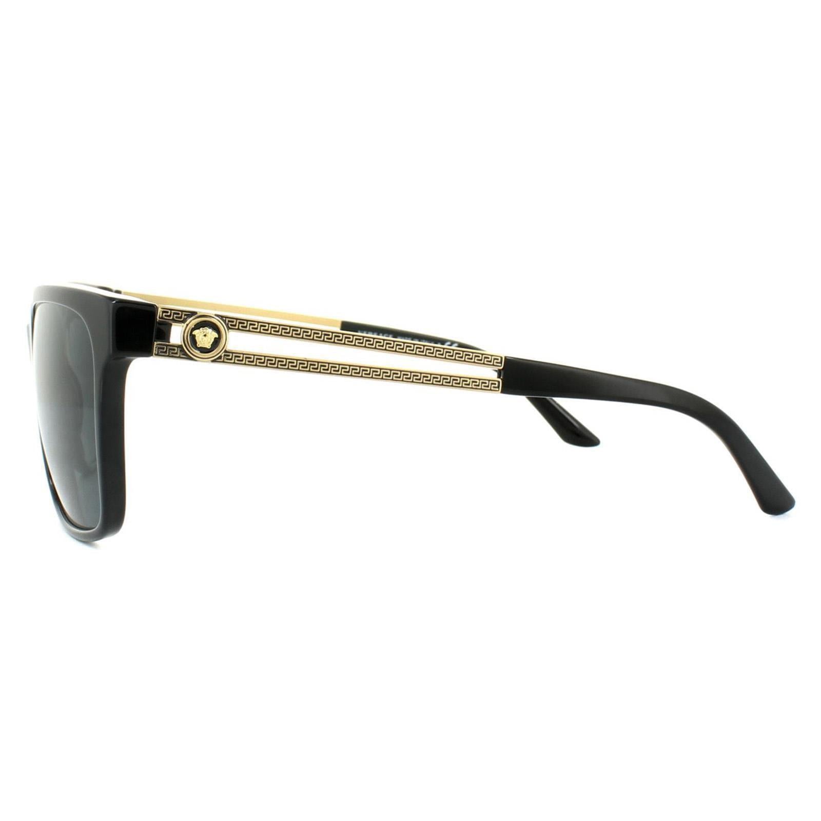 Versace 4307 Mens Black Sunglasses