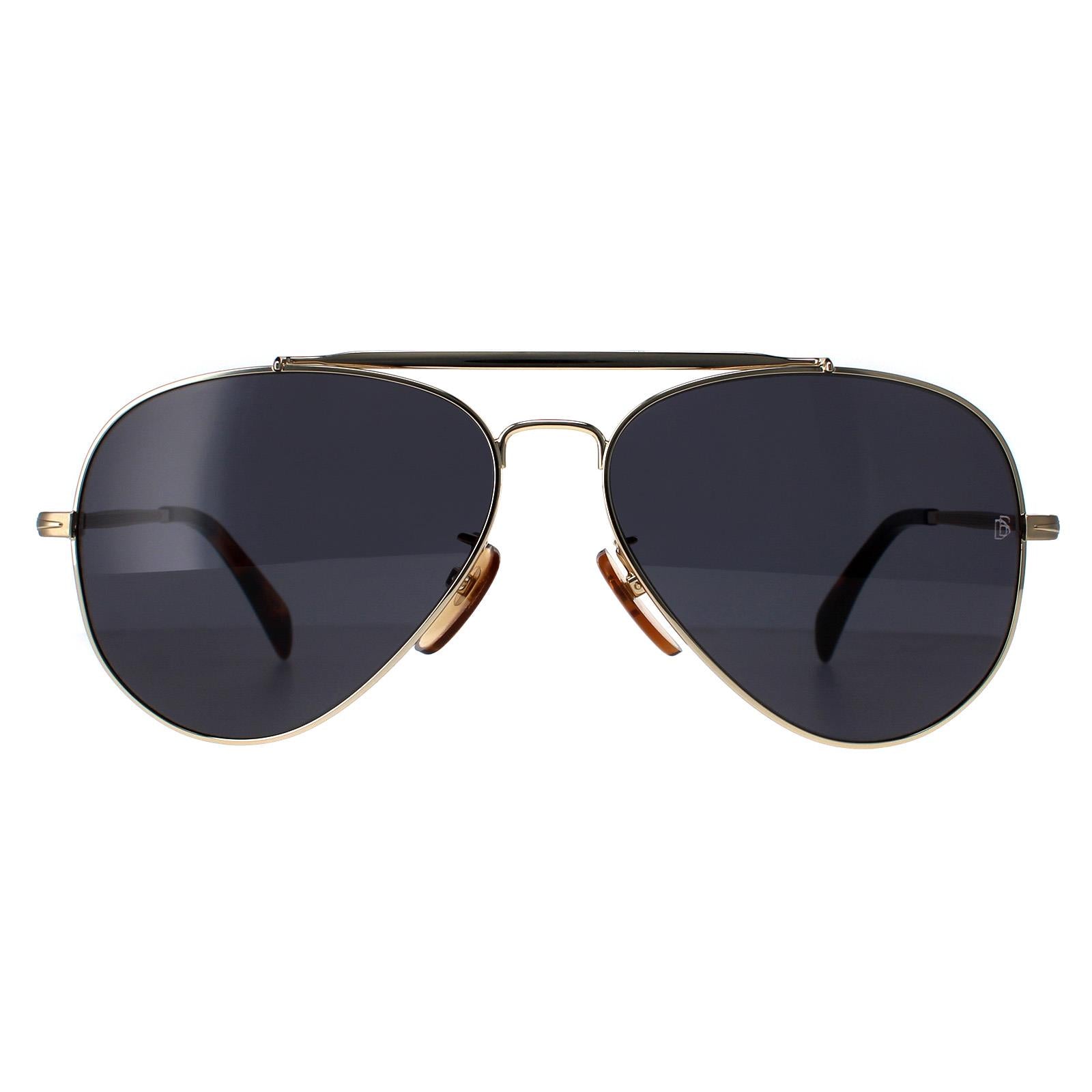 David Beckham DB1004/S Mens Gold Sunglasses
