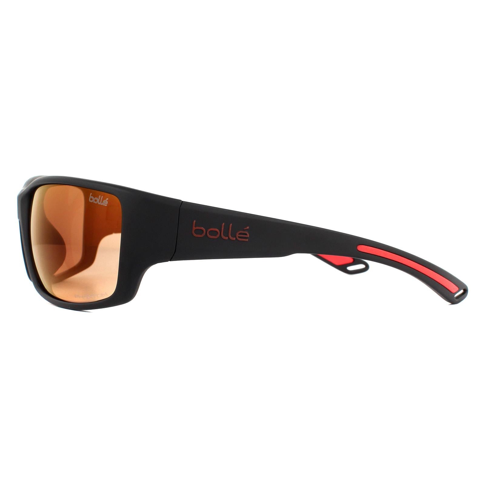 Bolle Kayman Mens Black Sunglasses