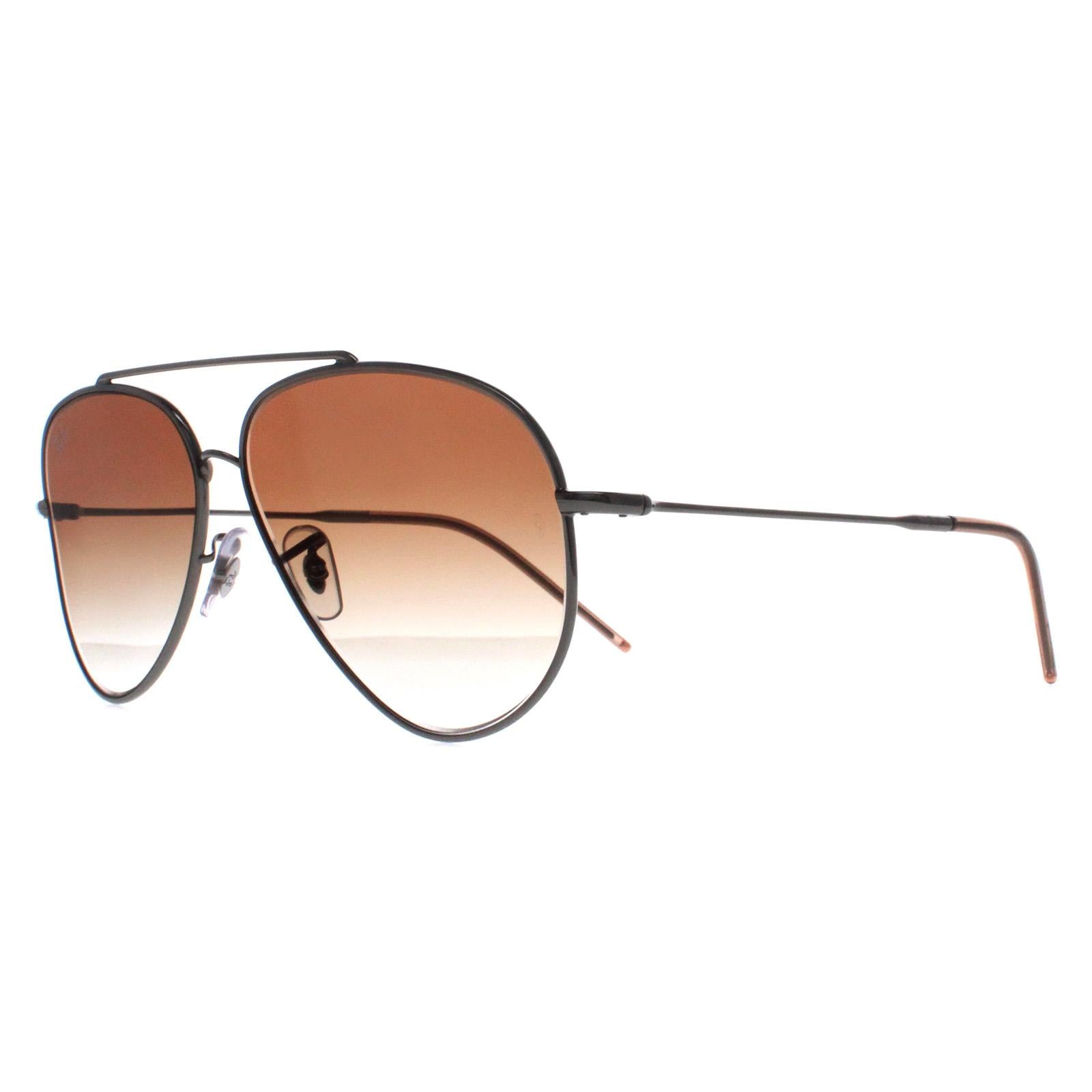 Ray-Ban RB0101S Aviator Reverse Unisex Gray Sunglasses