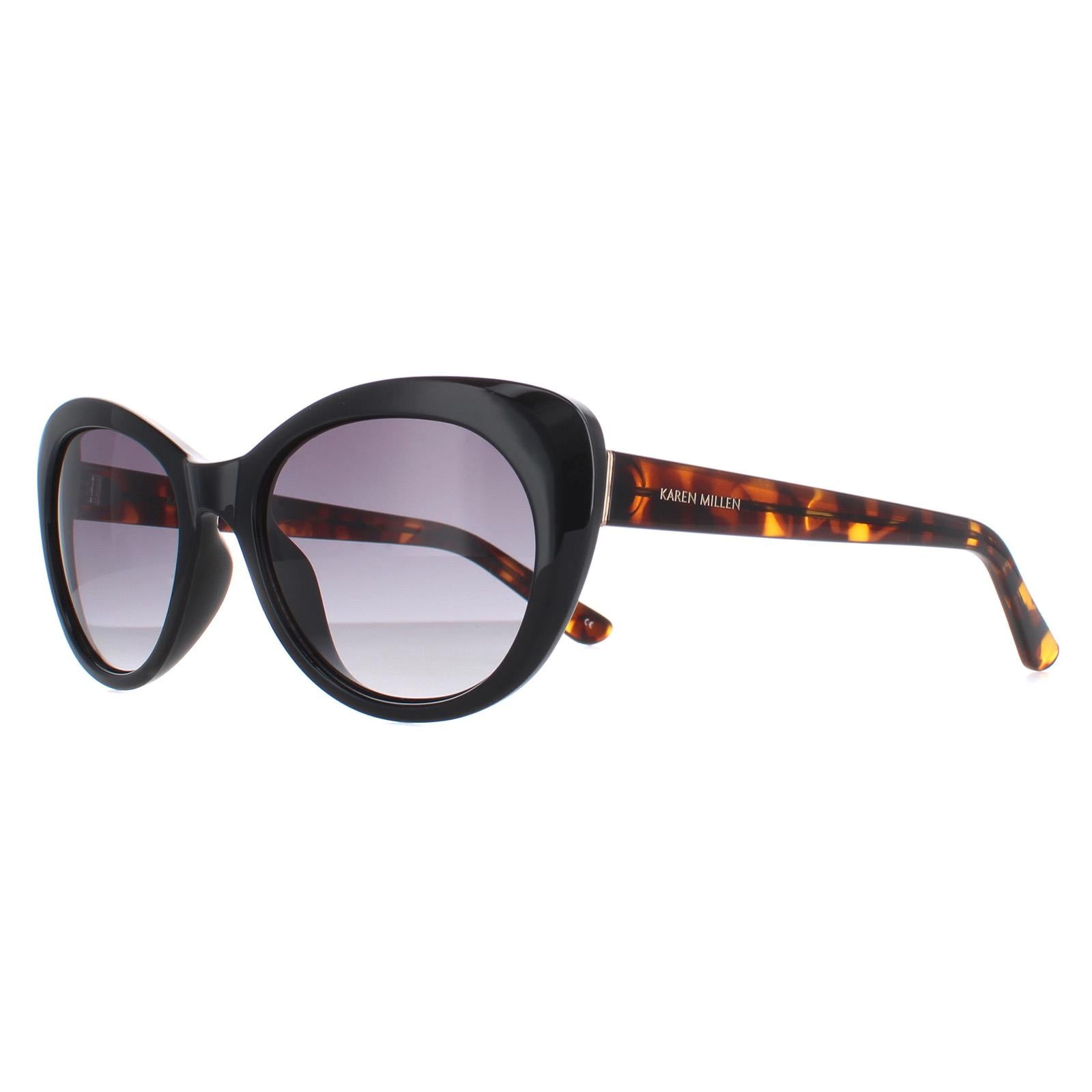 Karen Millen KM5024 Womens Black Sunglasses