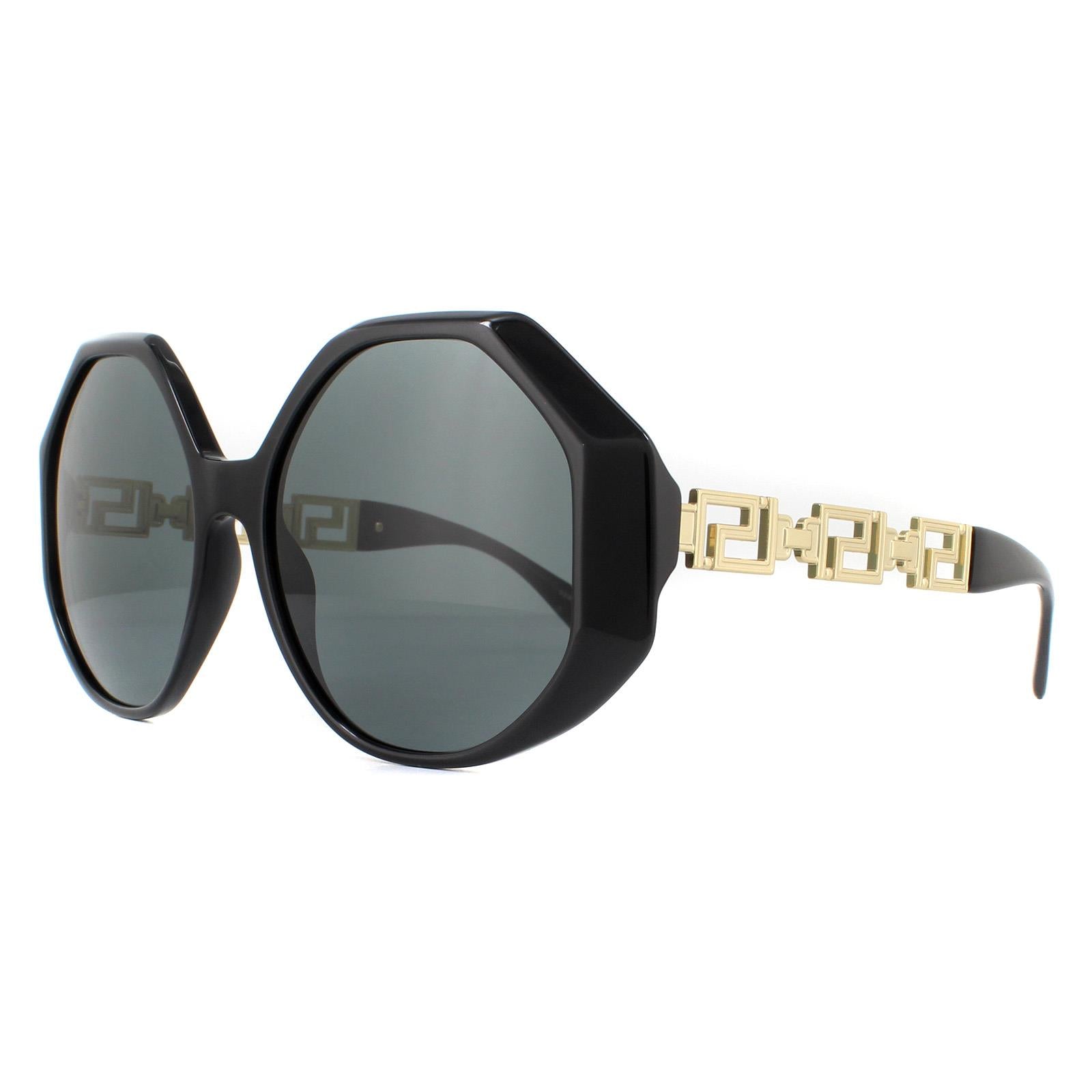 Versace VE4395 Womens Black Sunglasses