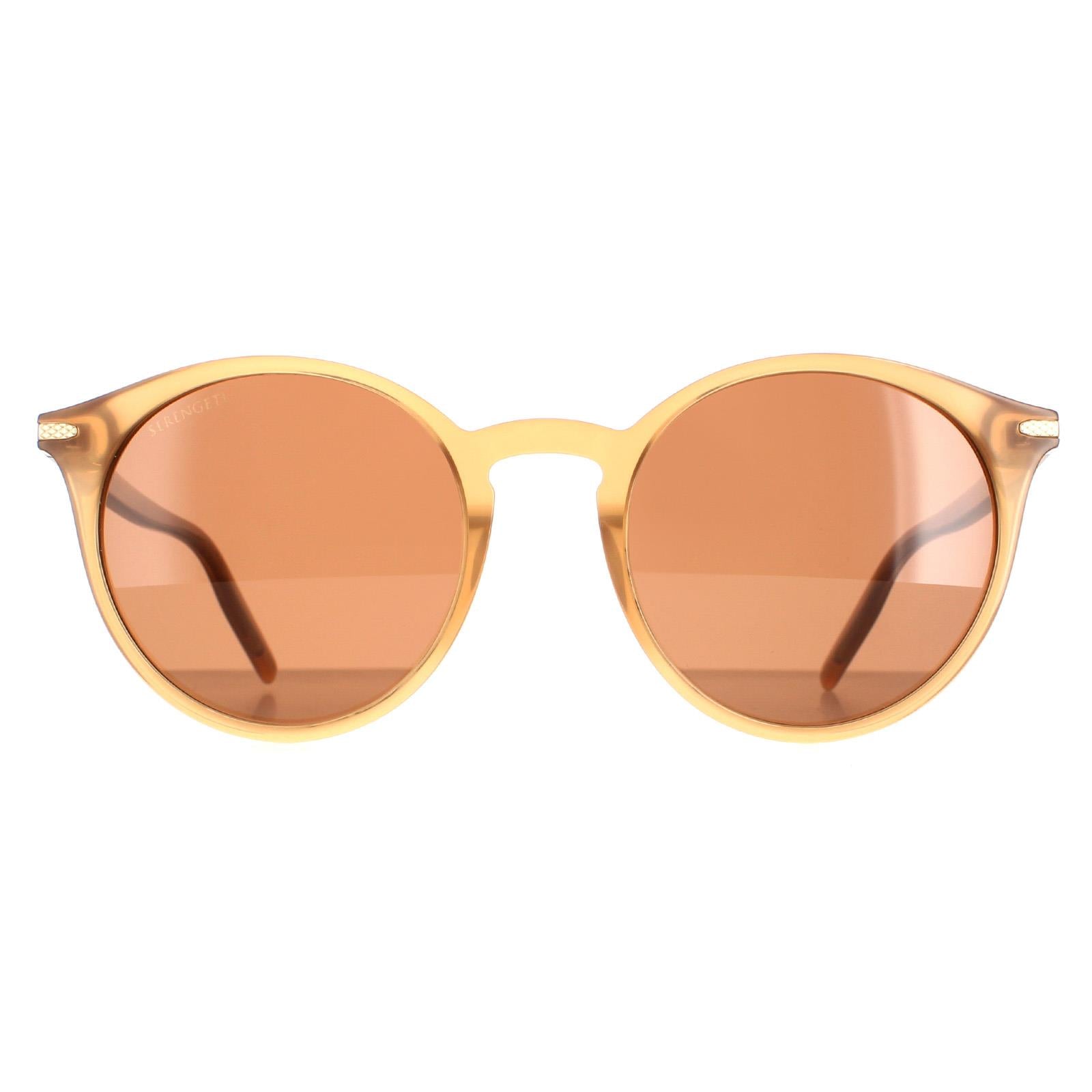 Serengeti Leonora Womens Beige Sunglasses