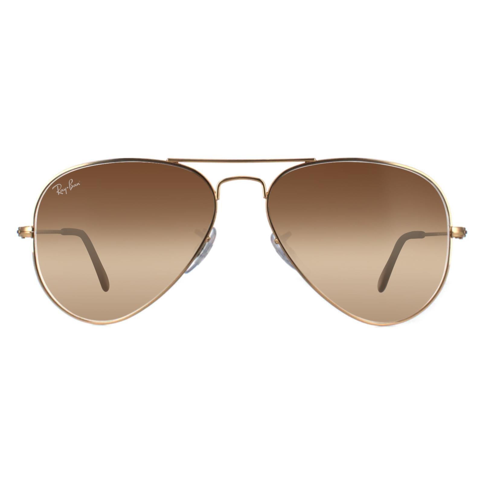 Ray-Ban Aviator 3025 Mens Gold Sunglasses