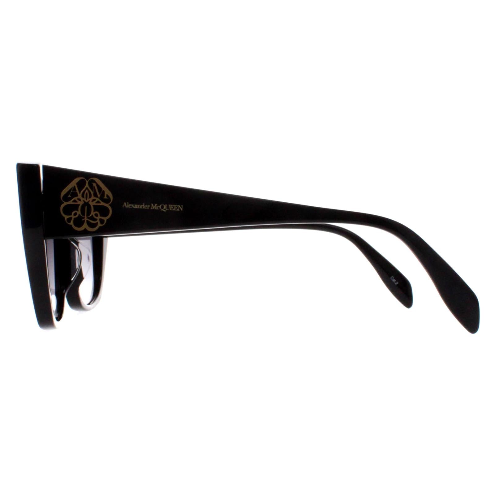 Alexander McQueen AM0284S Womens Black Sunglasses