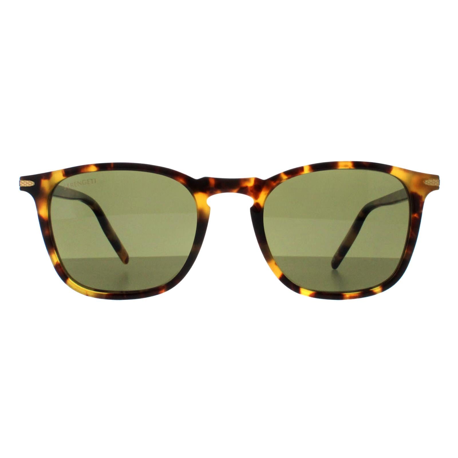 Serengeti Delio Unisex Brown Sunglasses