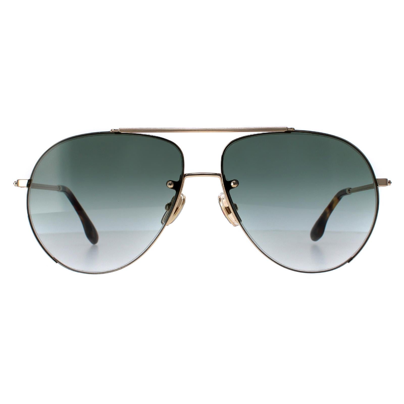 Victoria Beckham VB213S Womens Gold Sunglasses