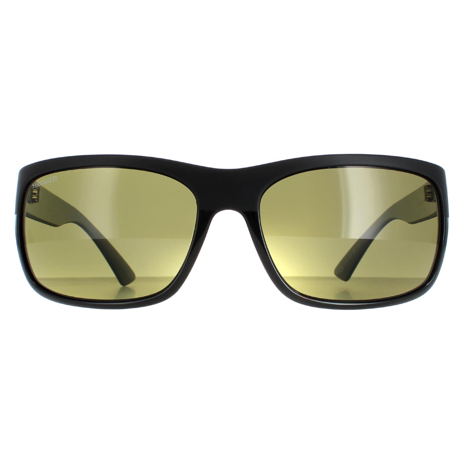 Serengeti Pistoia Unisex Black Sunglasses