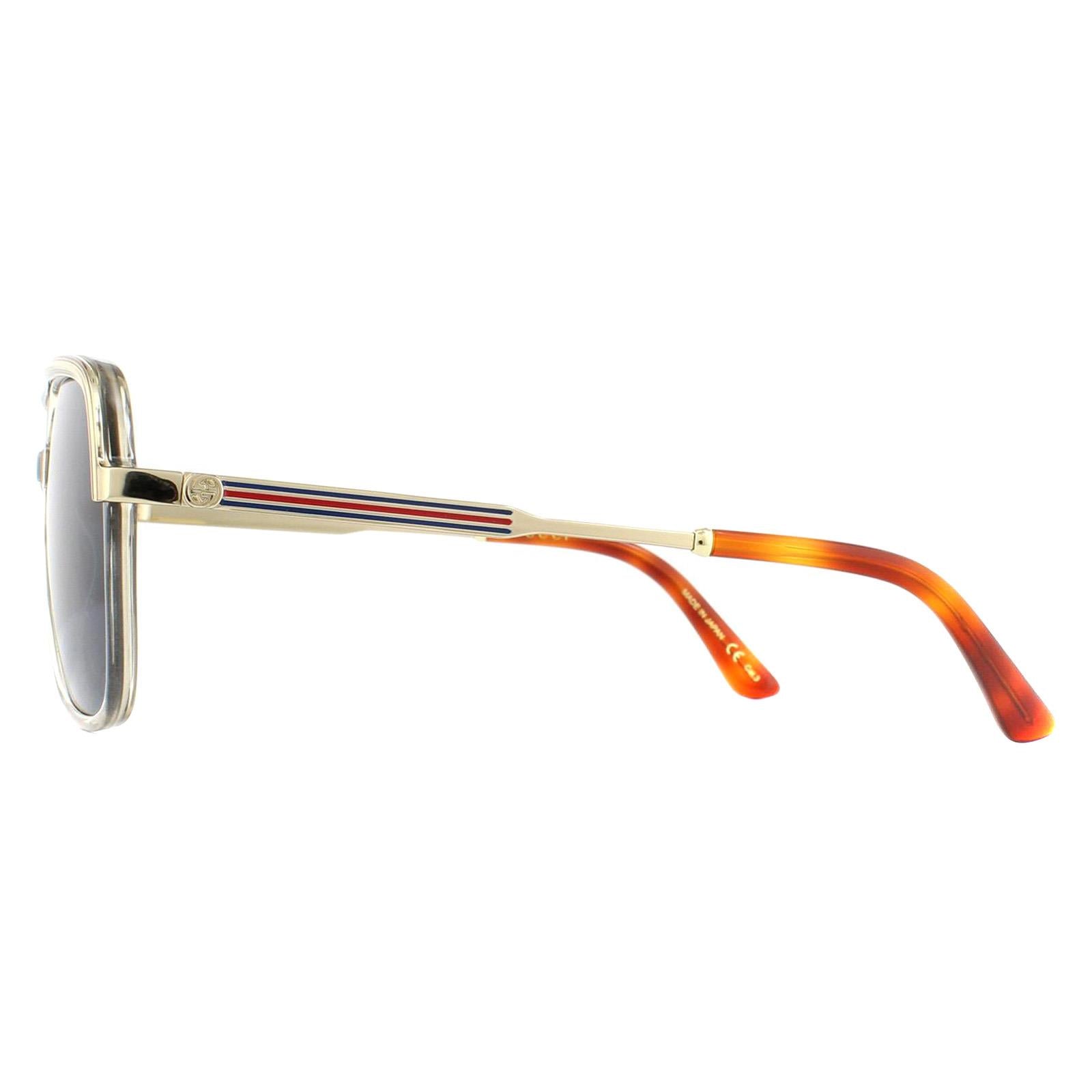 Gucci GG0200S Mens Gold Sunglasses