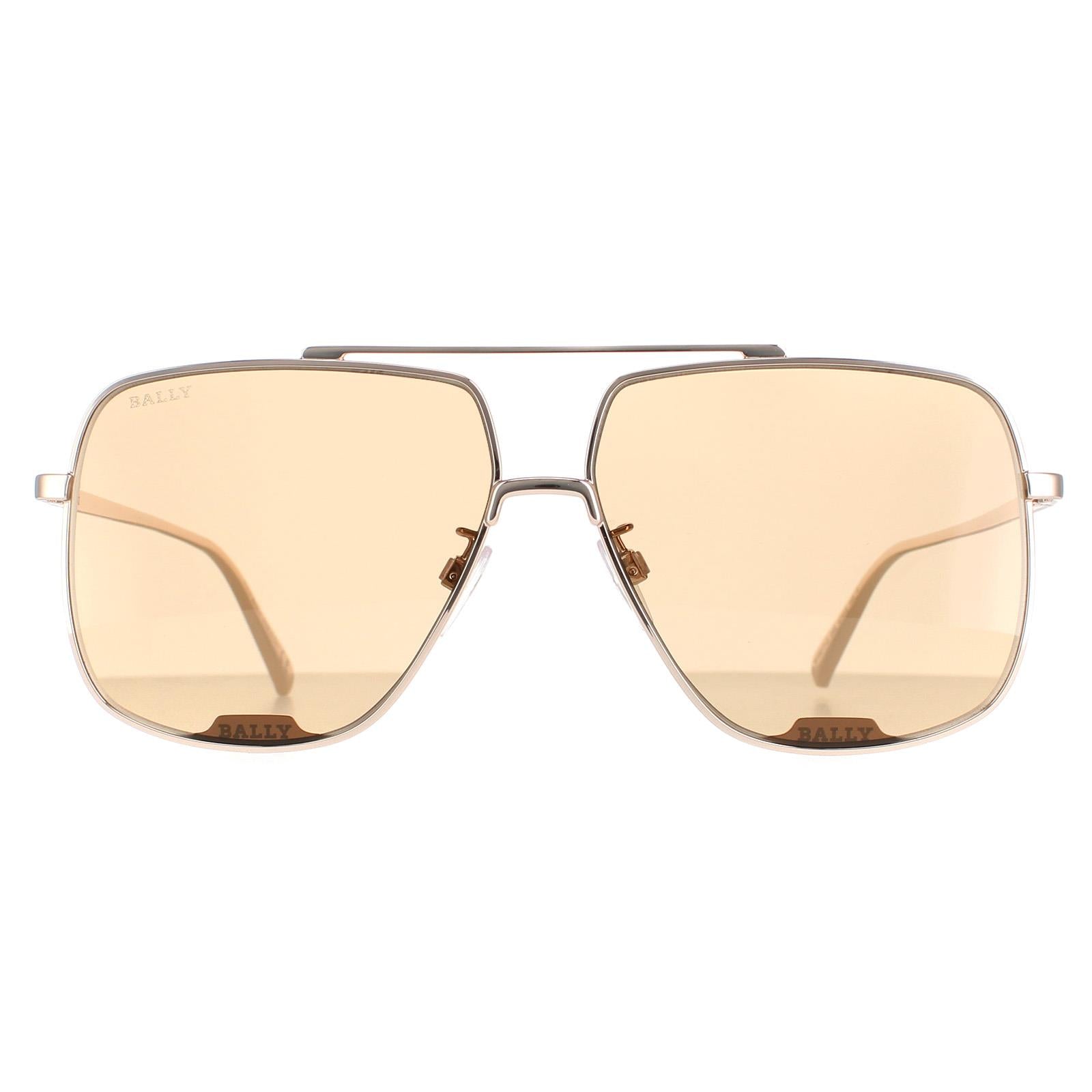 Bally BY0017-D Unisex Gold Sunglasses