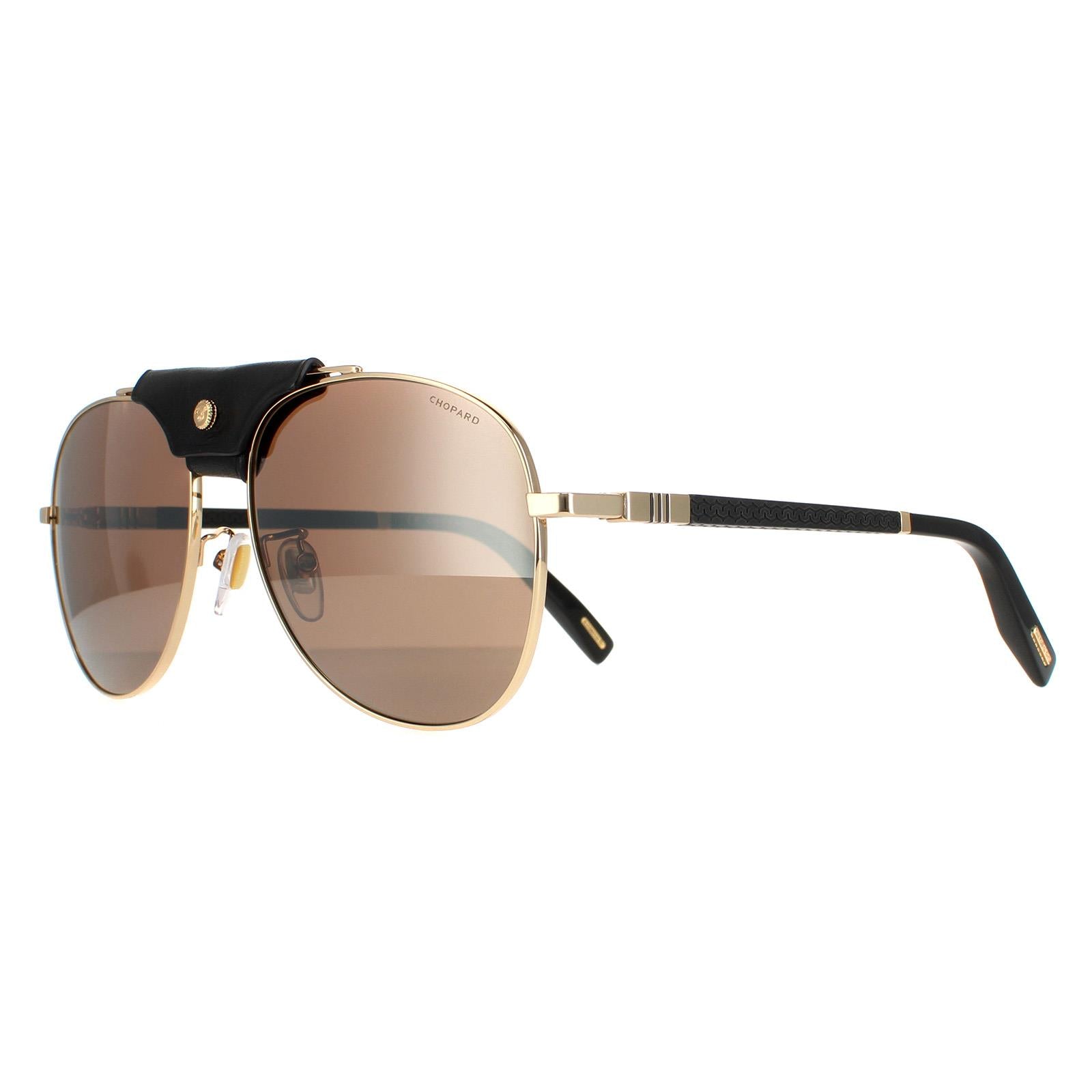Chopard SCHF22 Mens Gold Sunglasses