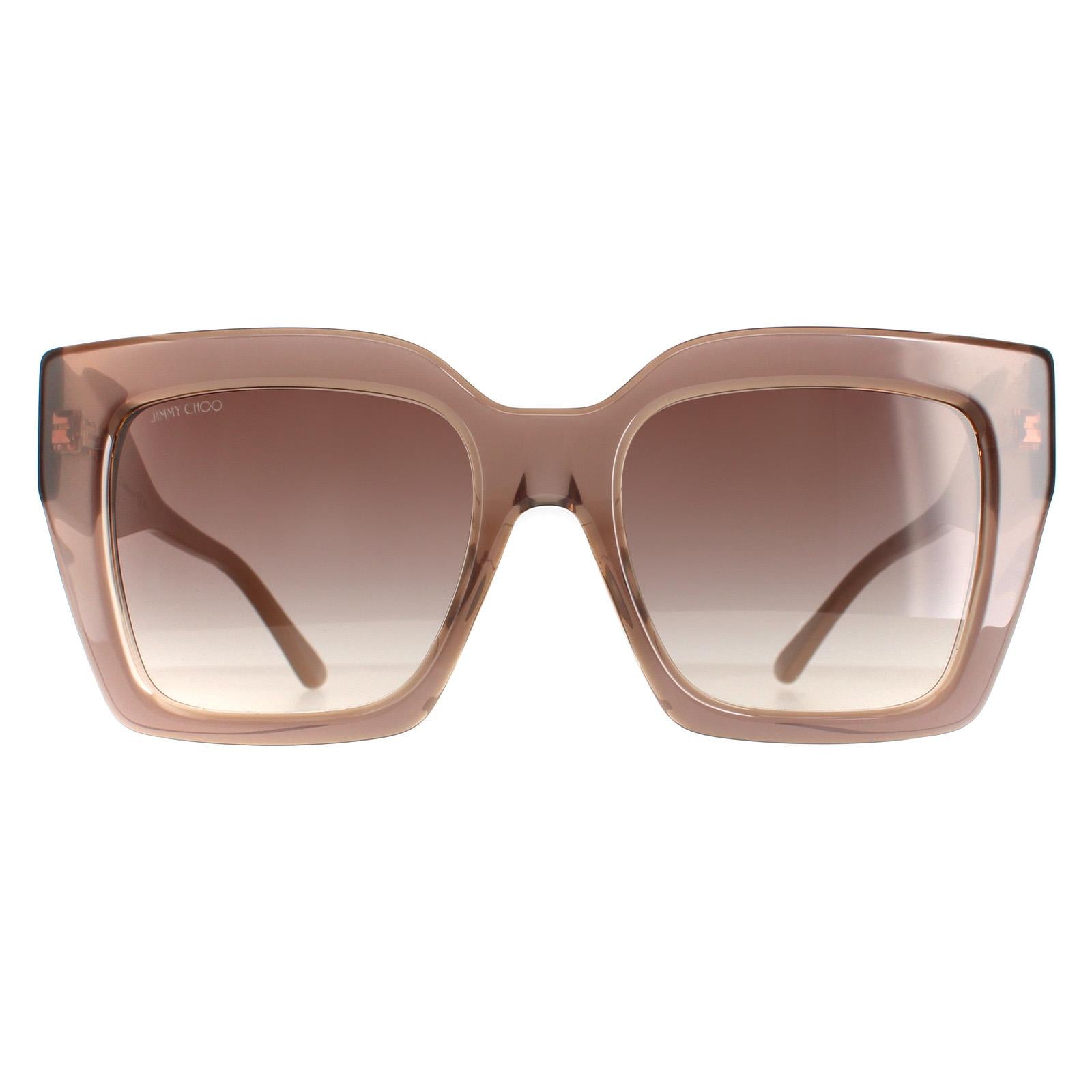 Jimmy Choo ELENI/G/S Womens Beige Sunglasses
