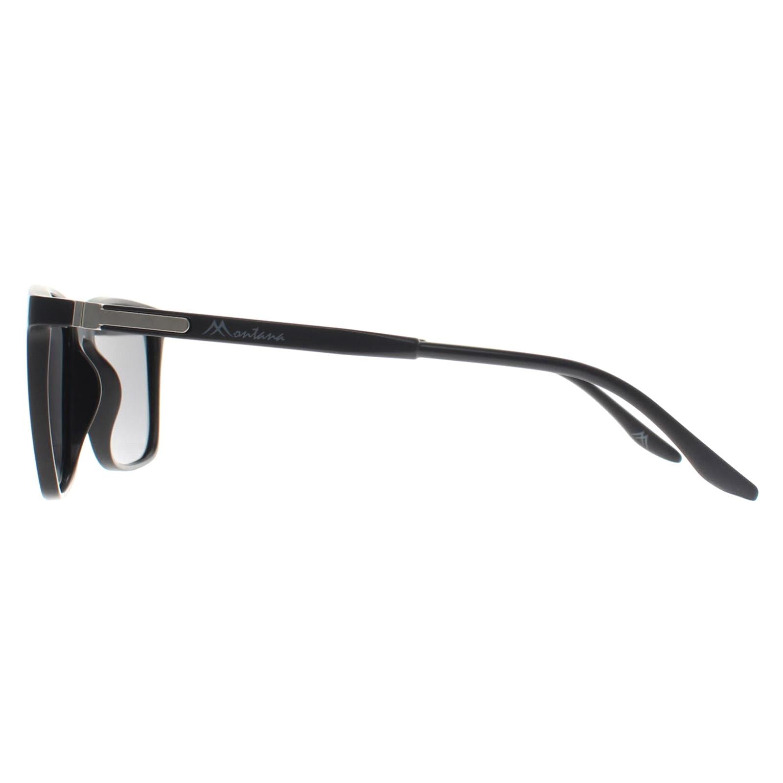 Montana MP186 Unisex Black Sunglasses