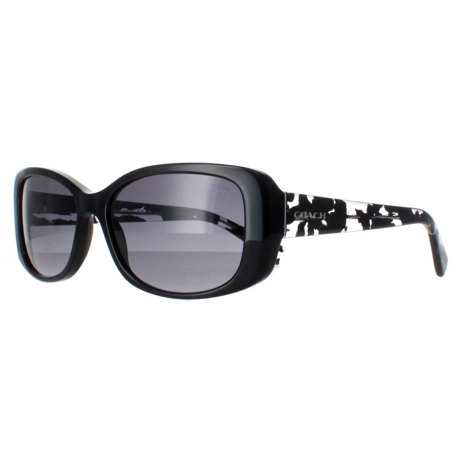 Coach HC8168 Womens Black Sunglasses