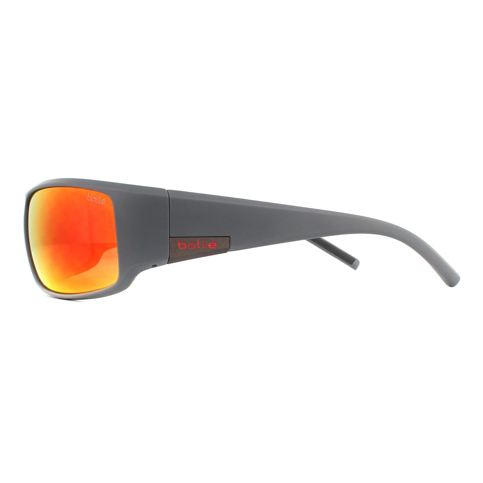 Bolle King Mens Gray Sunglasses