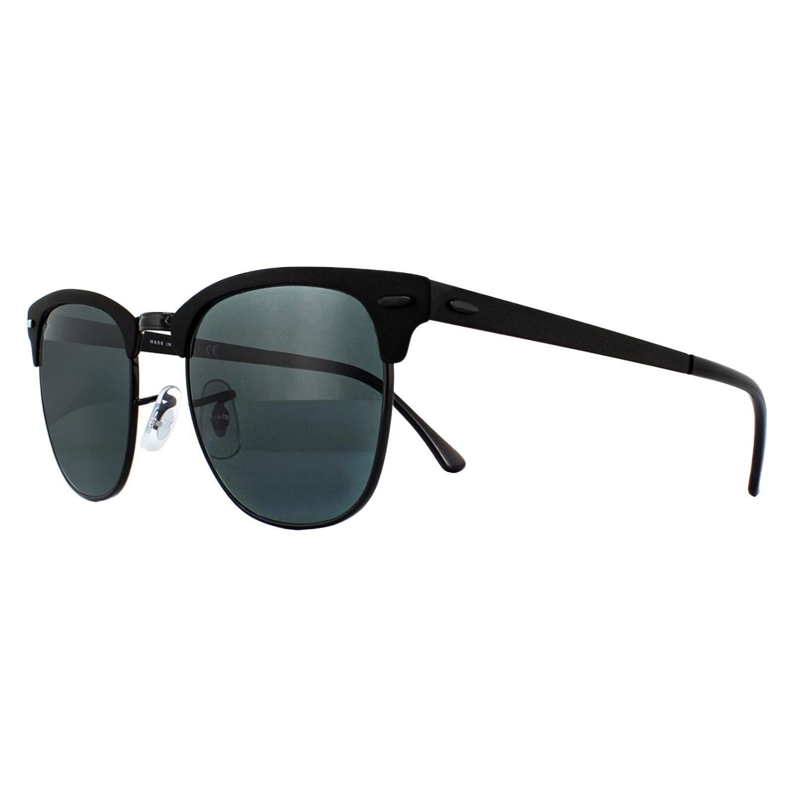 Ray-Ban Clubmaster Metal RB3716 Unisex Black Sunglasses