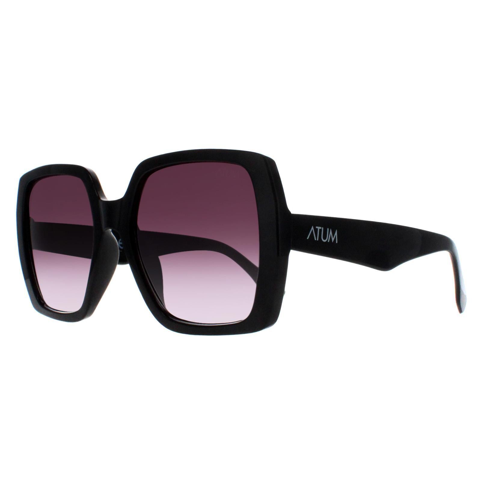 Atum Zouk Womens Black Sunglasses