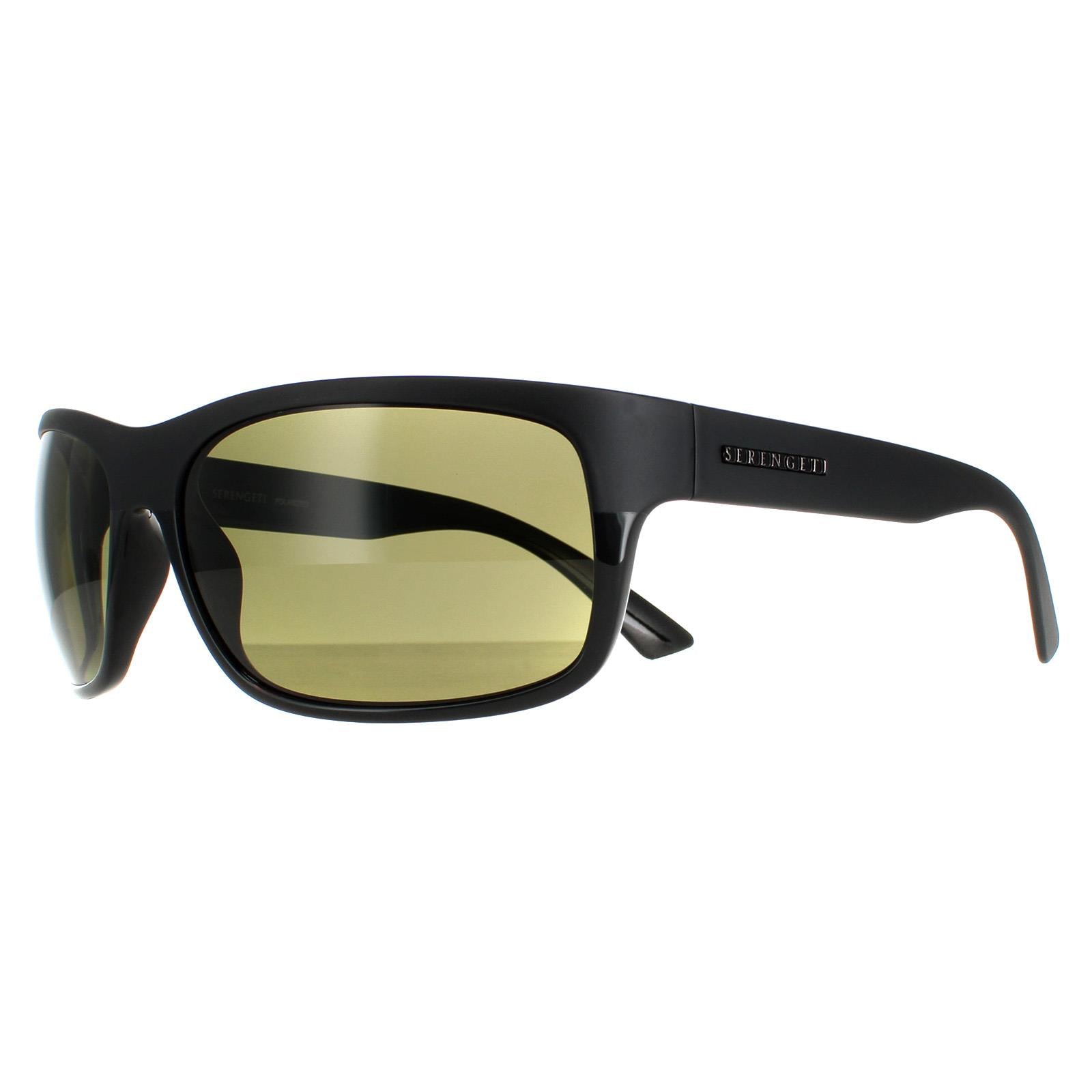 Serengeti Pistoia Unisex Black Sunglasses