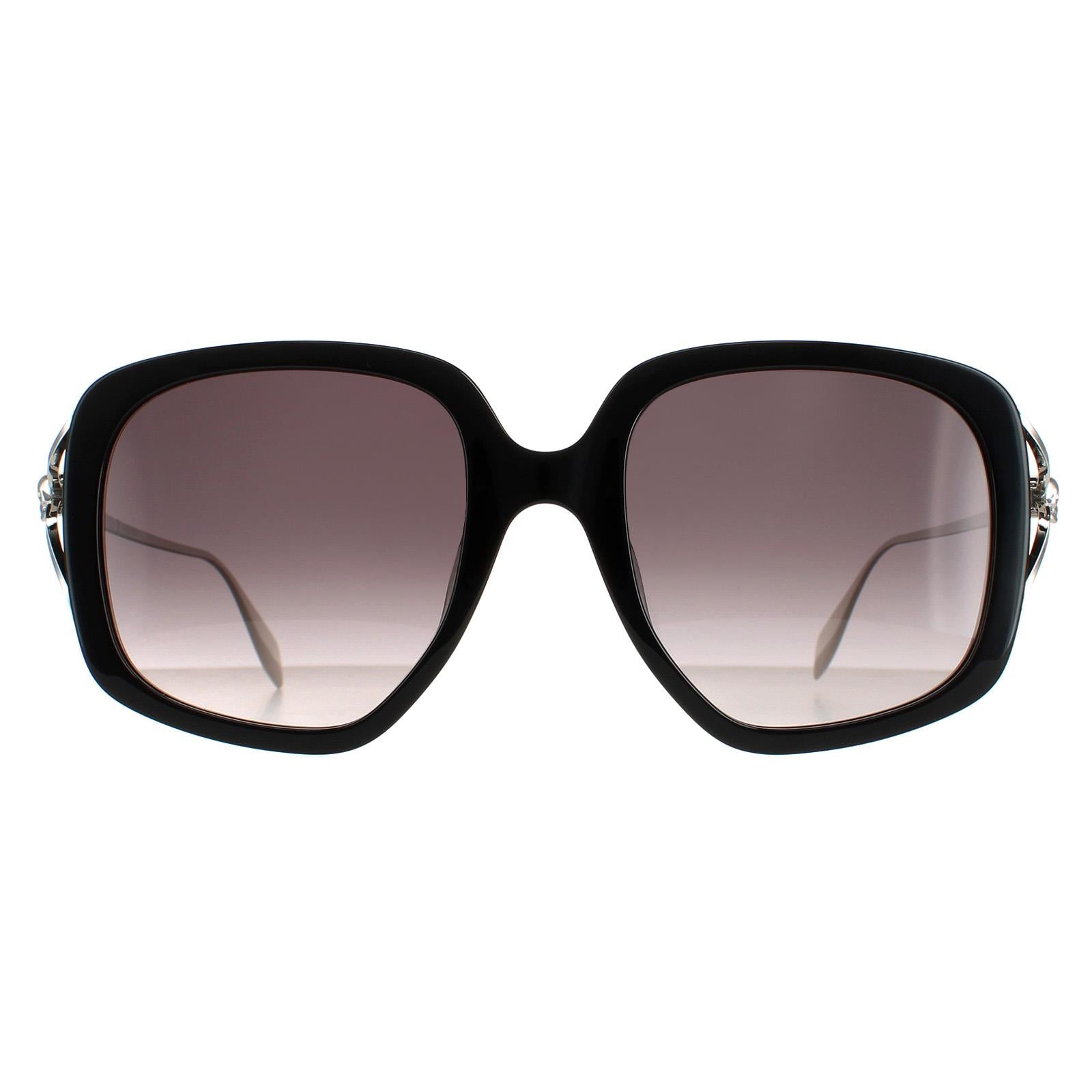 Alexander McQueen AM0374S Womens Black Sunglasses