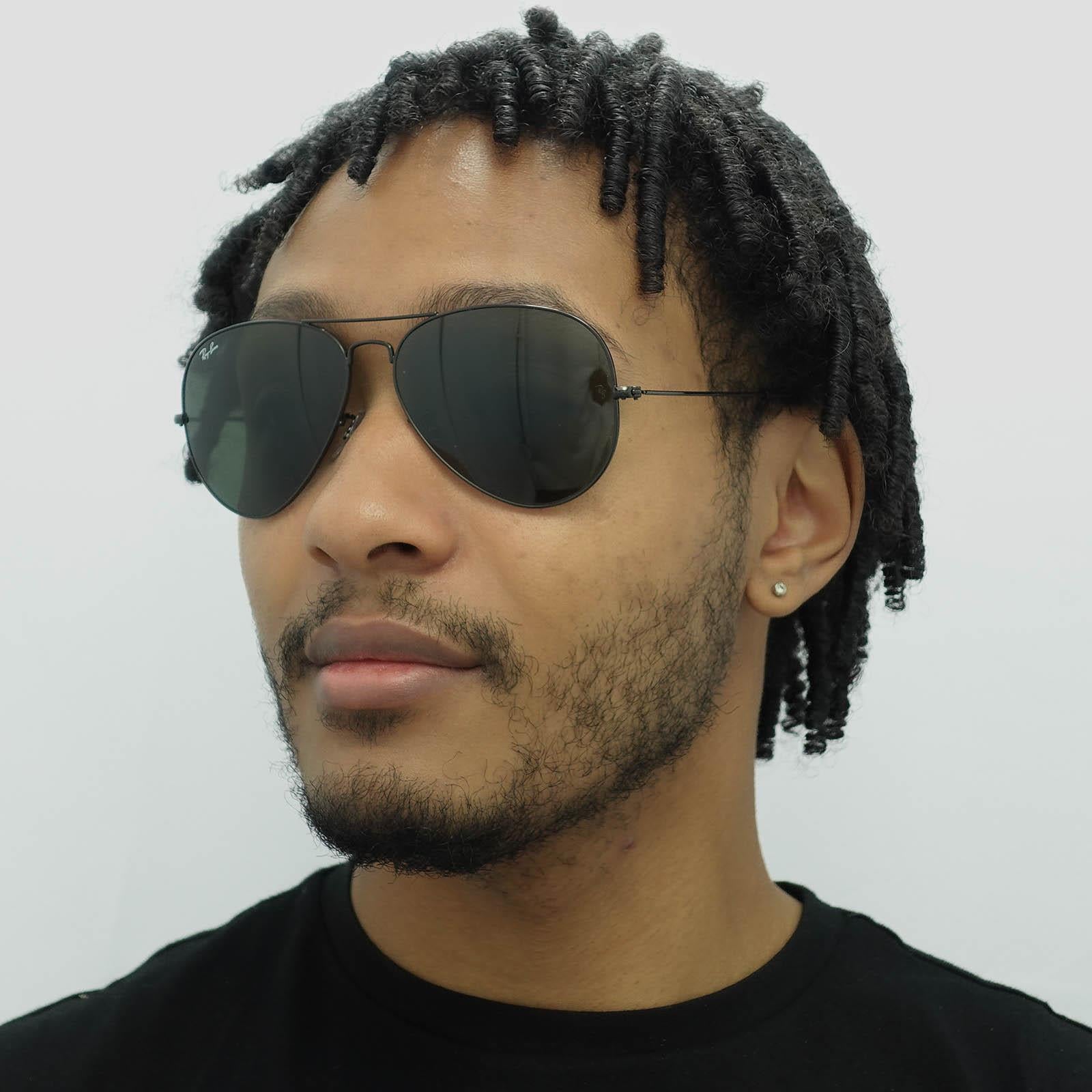 Ray-Ban Large Aviator 3026 Unisex Black Sunglasses