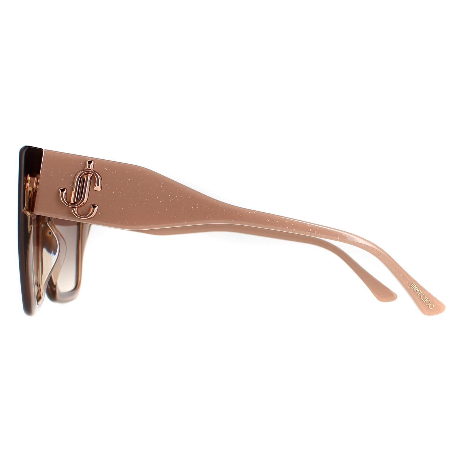 Jimmy Choo ELENI/G/S Womens Beige Sunglasses