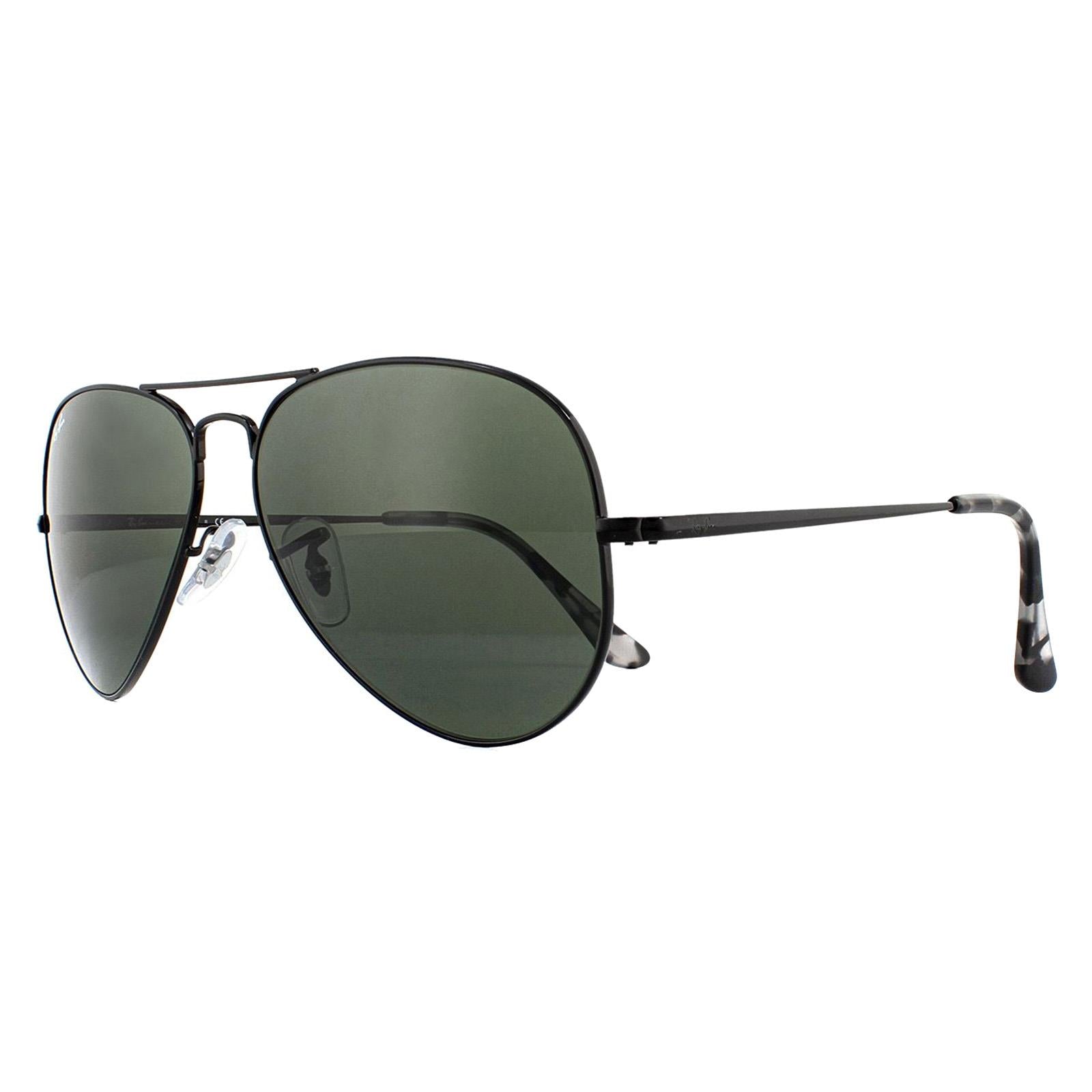 Ray-Ban Aviator Metal II RB3689 Unisex Erwachsene Black Sunglasses