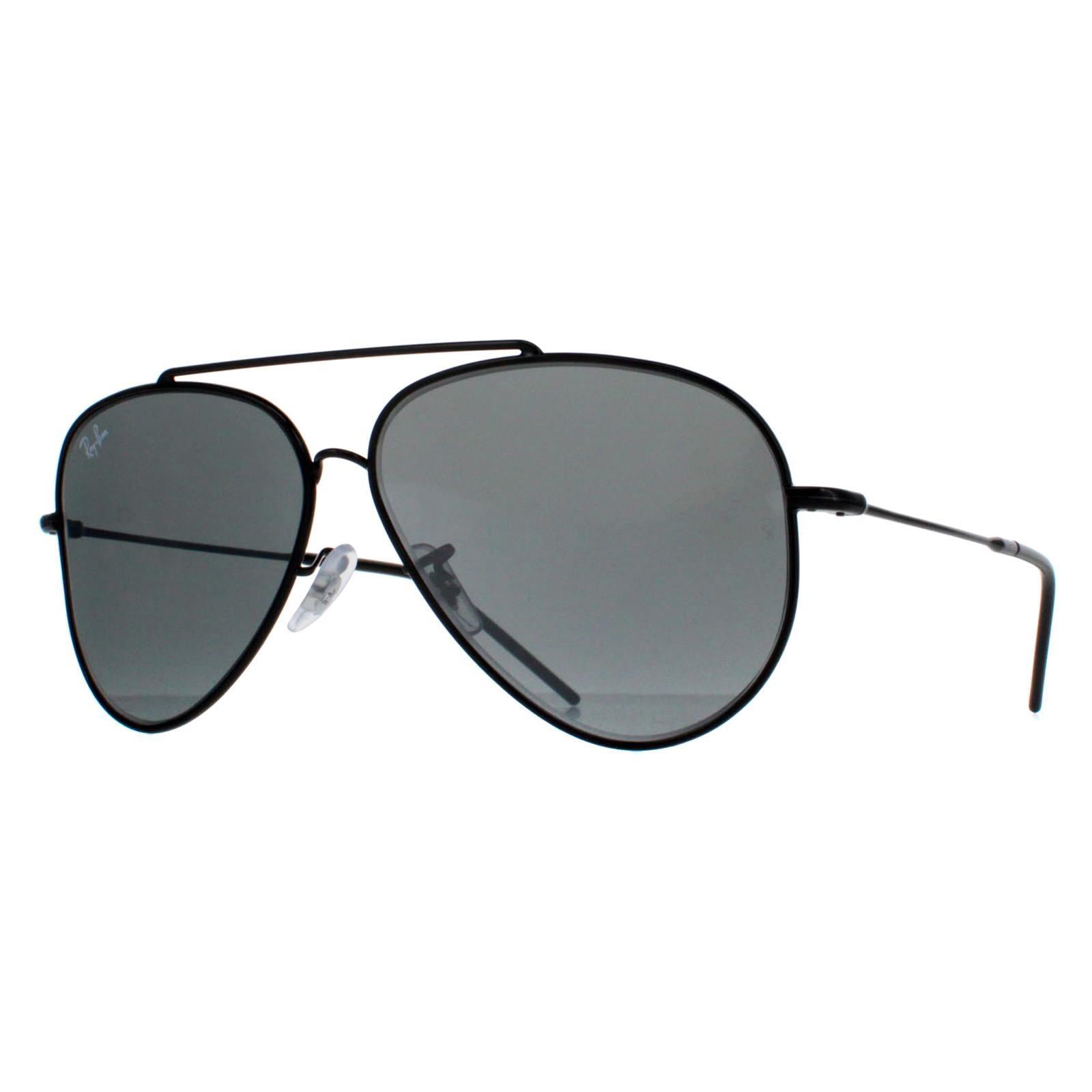 Ray-Ban RB0101S Aviator Reverse Unisex Black Sunglasses